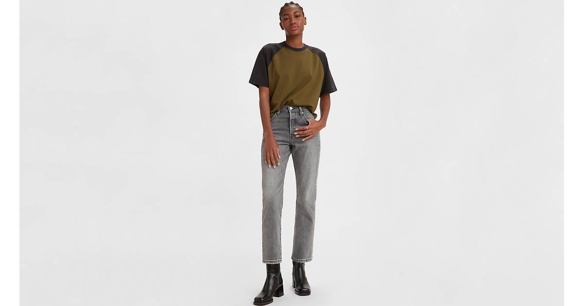 501® Original Cropped Women's Jeans - Grey | Levi's® CA