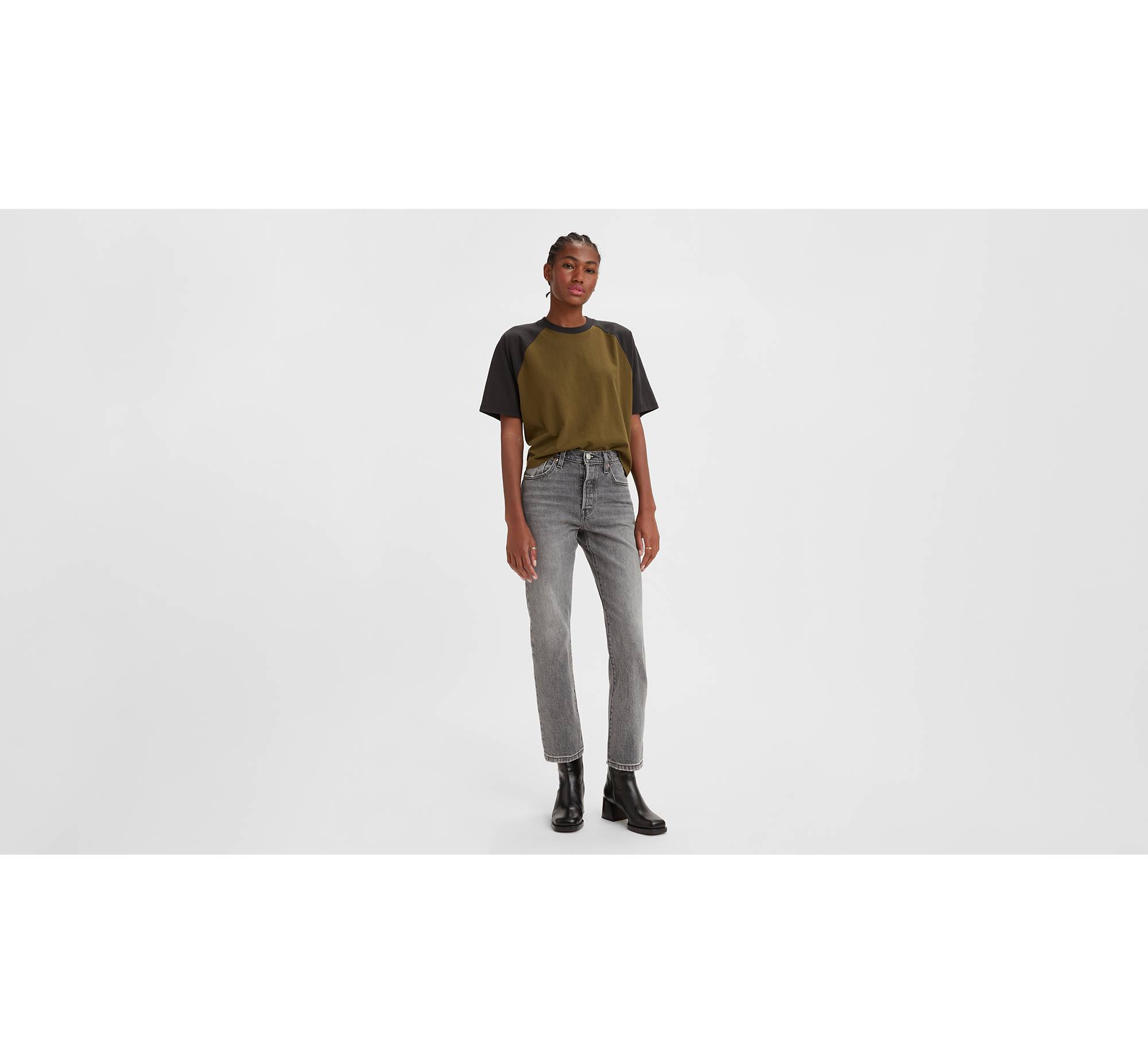 slack stole Opfylde 501® Original Cropped Women's Jeans - Grey | Levi's® US