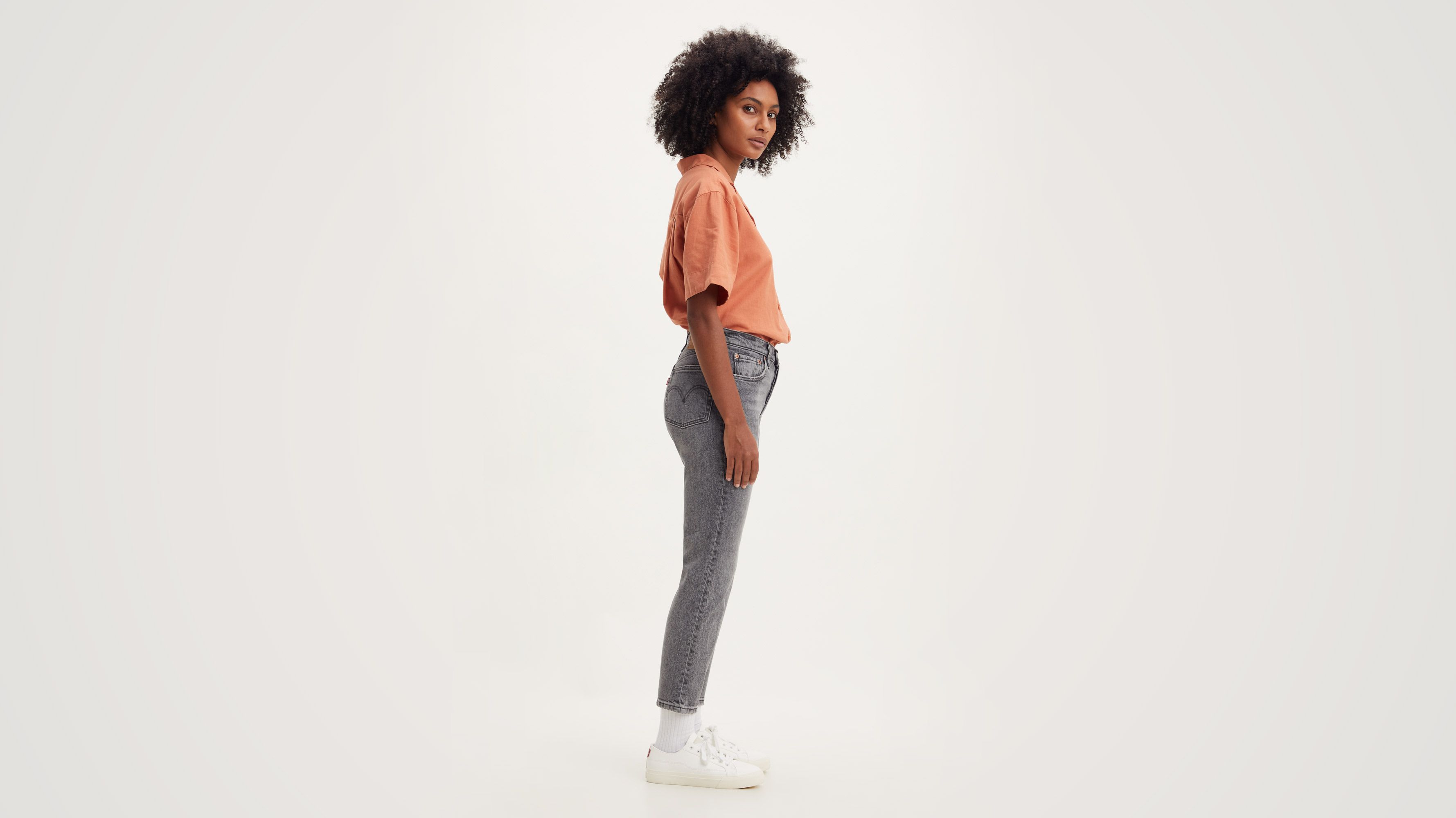 501® Levi's® Crop Jeans - Grey