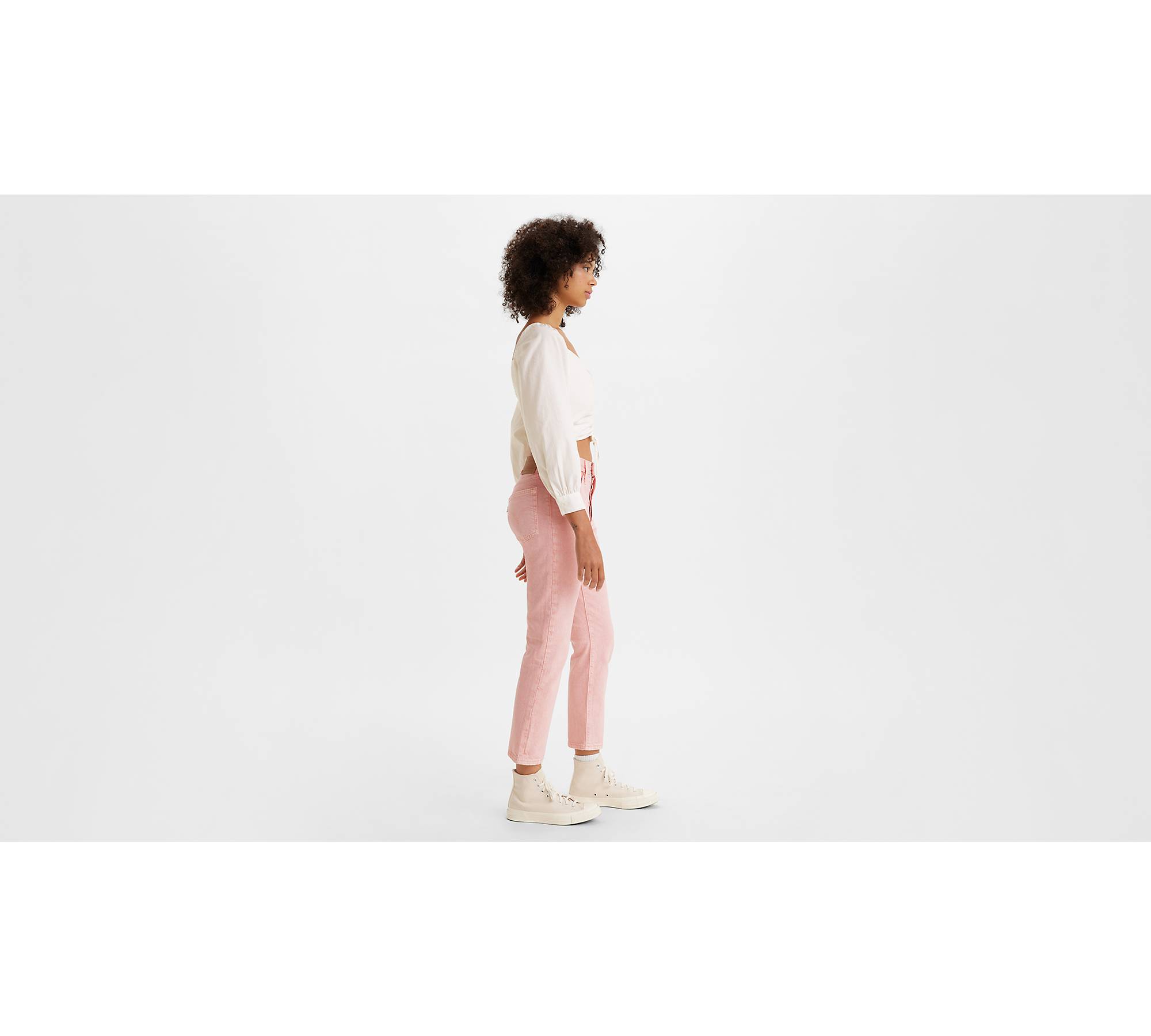 | Jeans Levi\'s® US 501® Original Colored Pink Women\'s - Cropped Denim