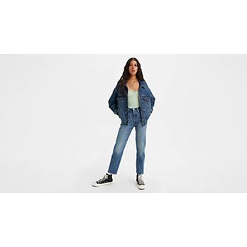 Woman's Denim Straight fit cropped jeans