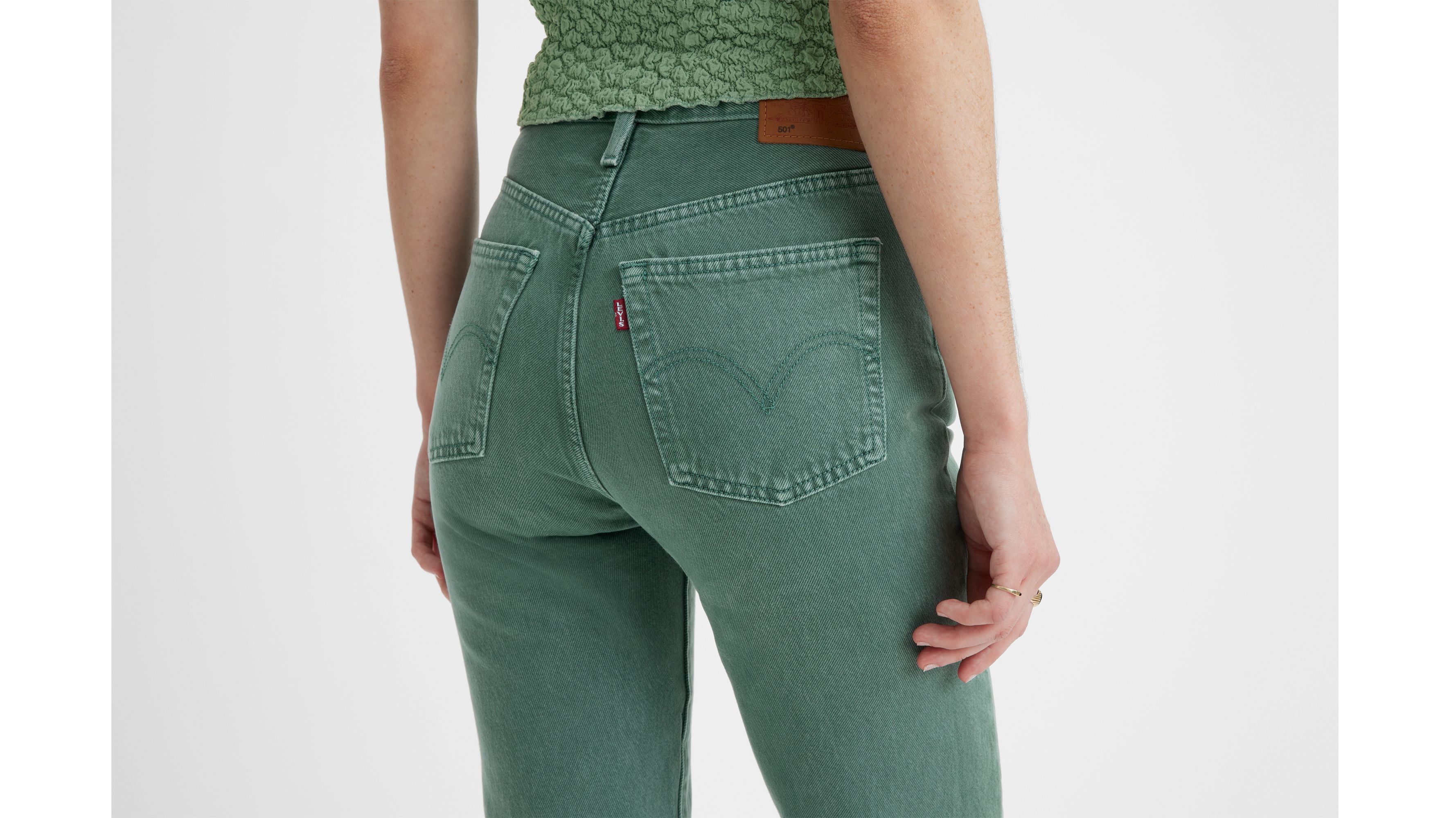 Pantalon Levis 501 Original Cropped Para Mujer