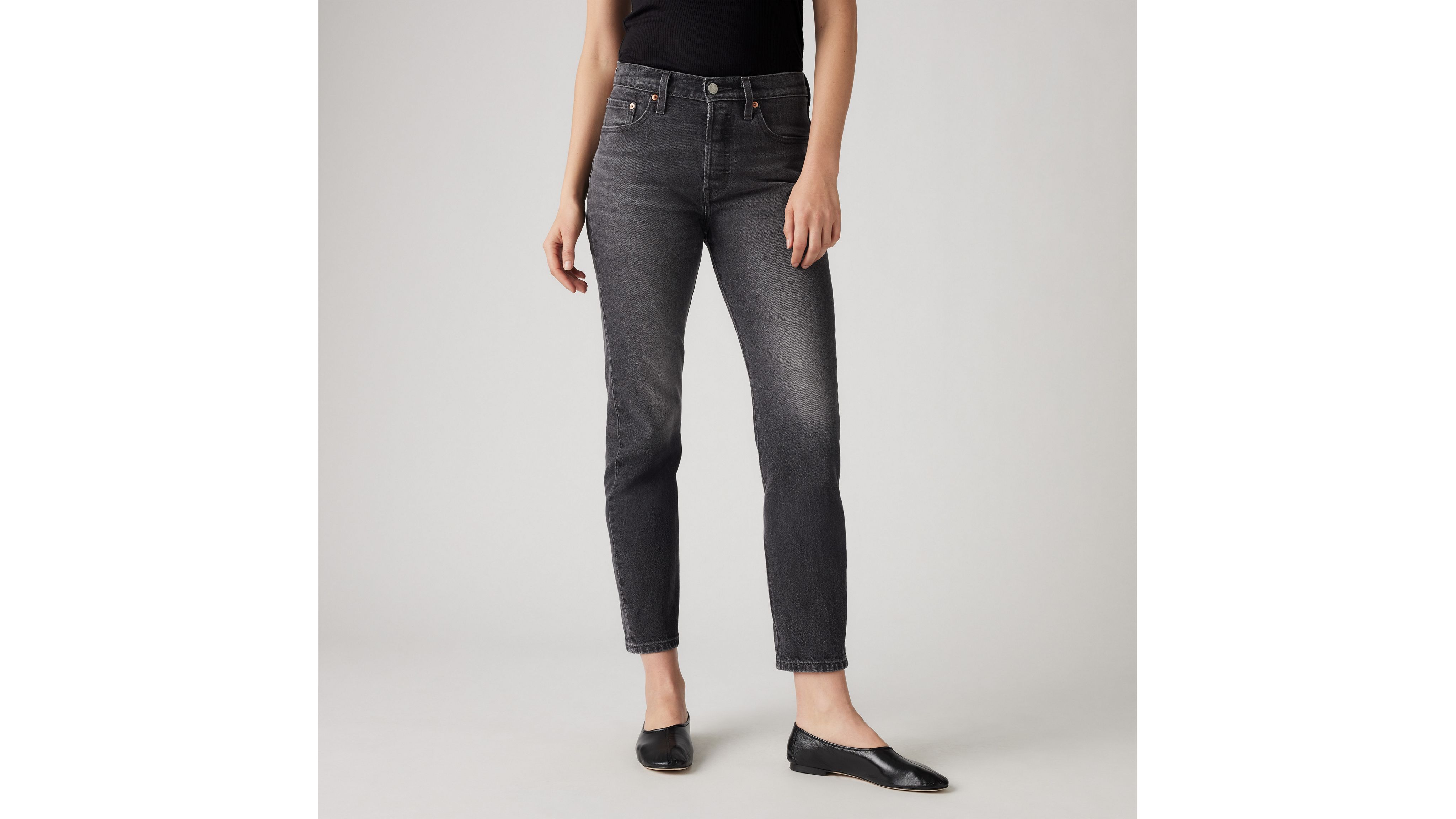 501® Levi's® Crop Jeans - Black | Levi's® MC