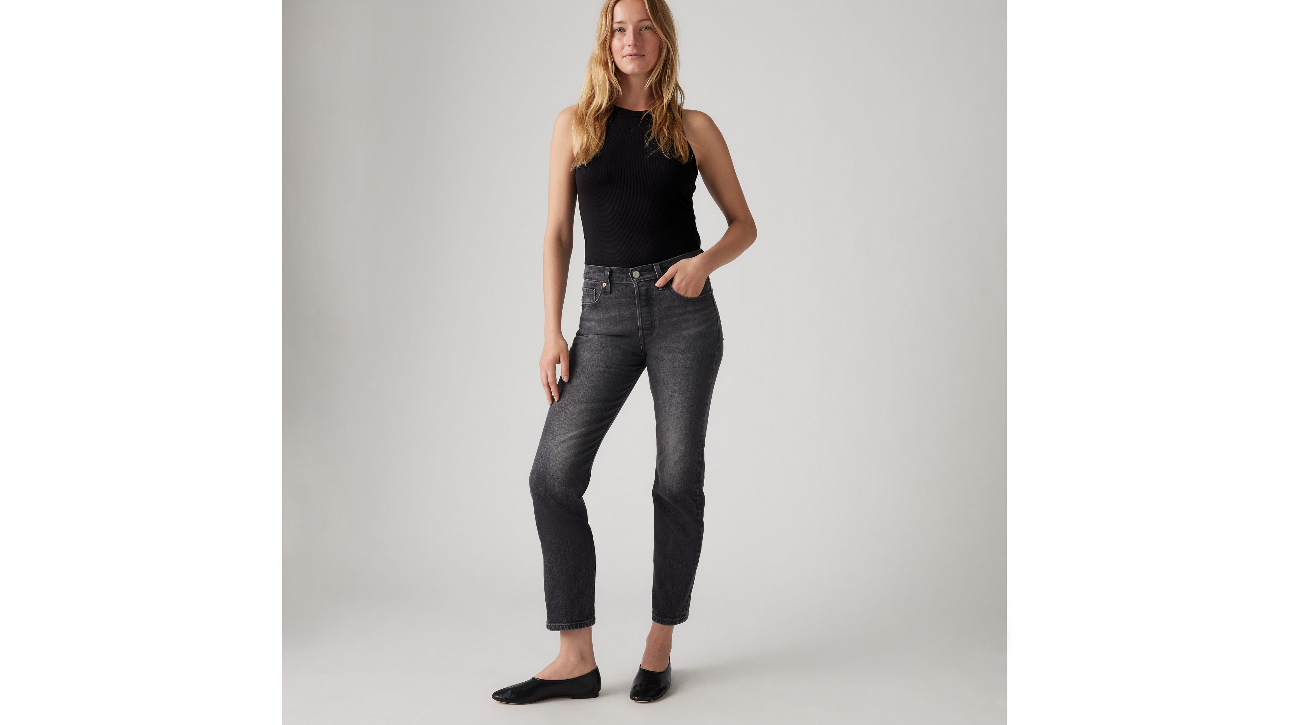 501® Levi's® Crop Jeans - Black | Levi's® MC