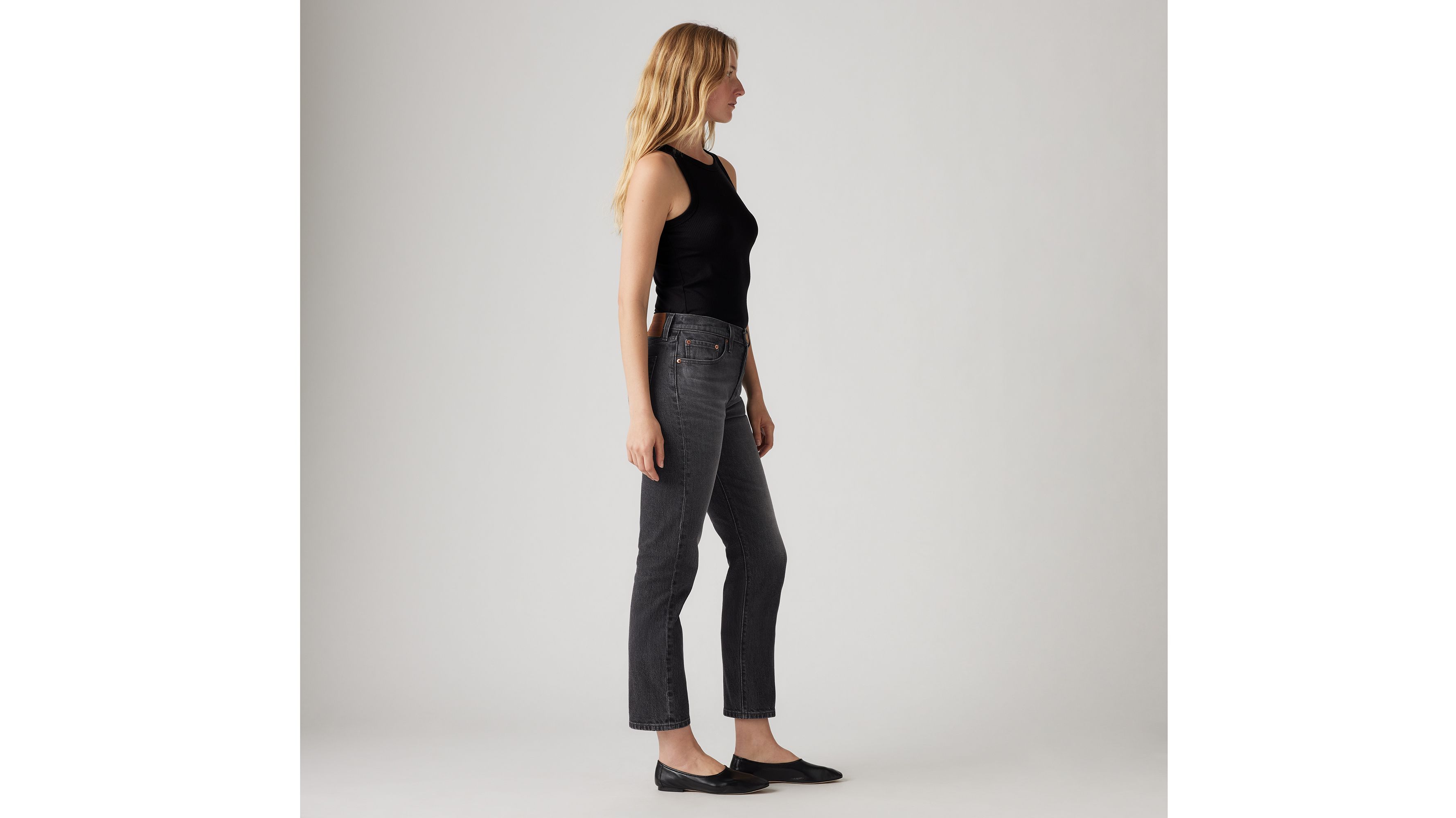 Levi's 501 Crop Jeans In Long Live The Queen