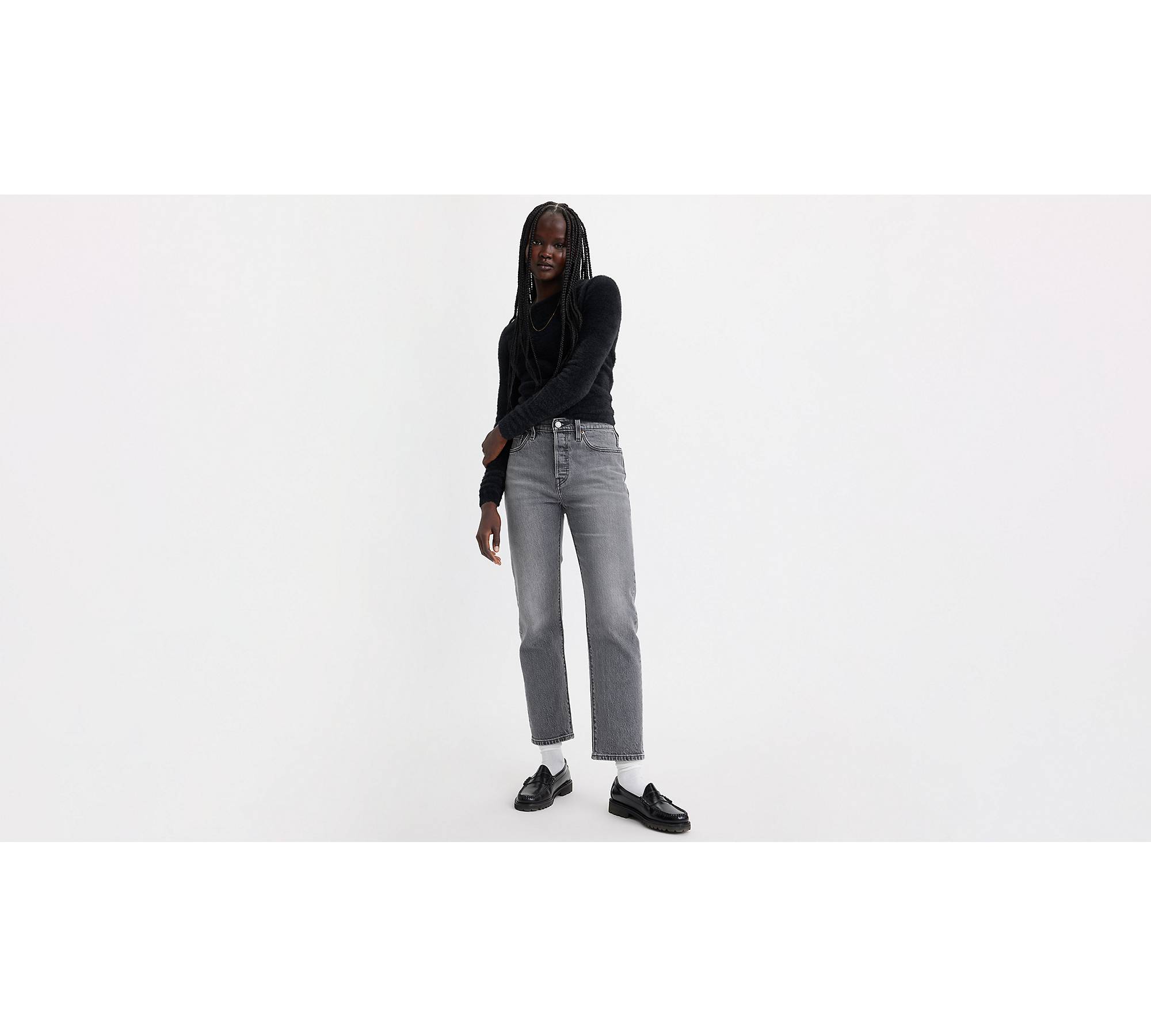 501® Levi's® Crop Jeans - Grey