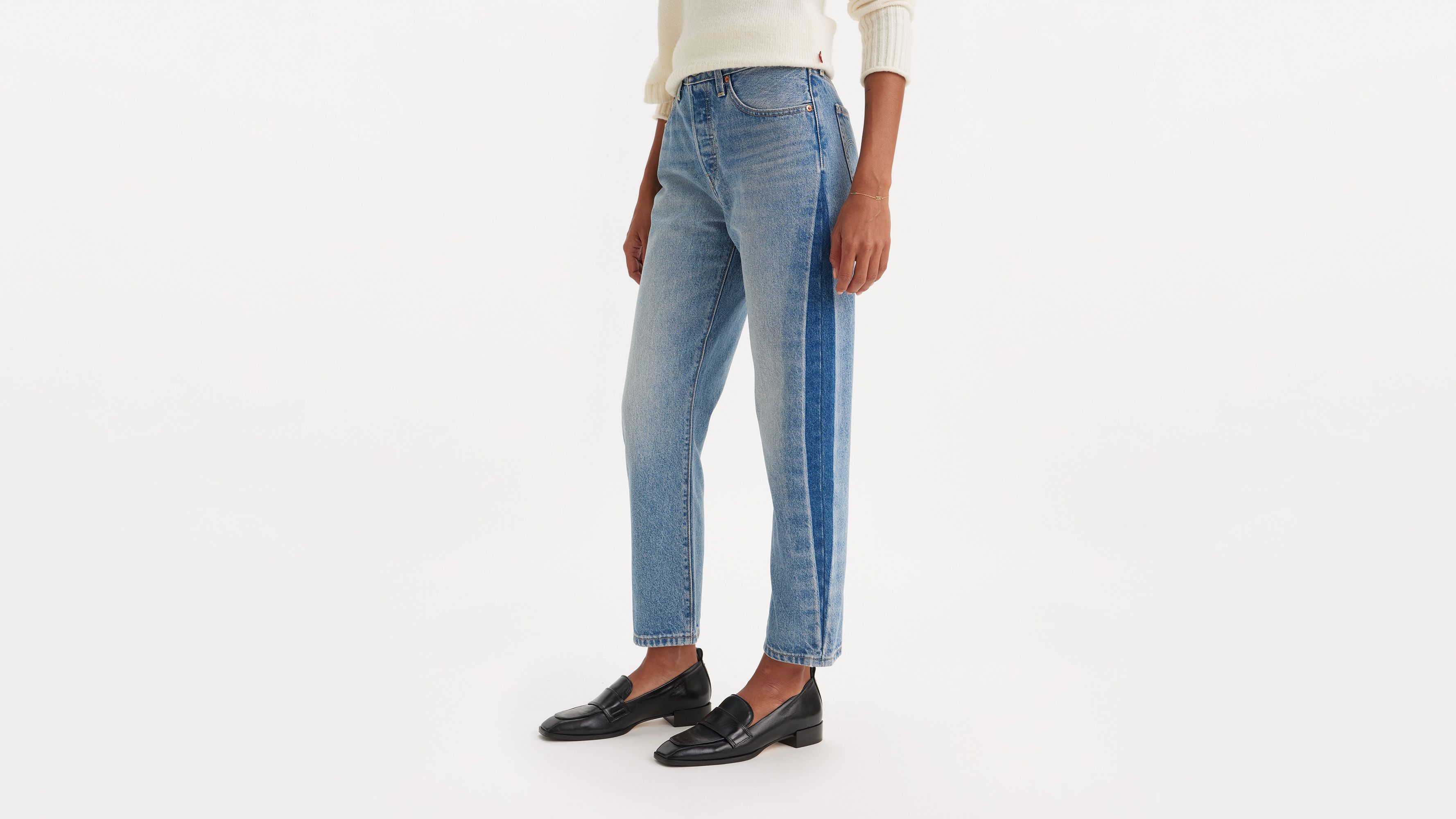 501® Levi's® Crop Jeans - Blue | Levi's® GB