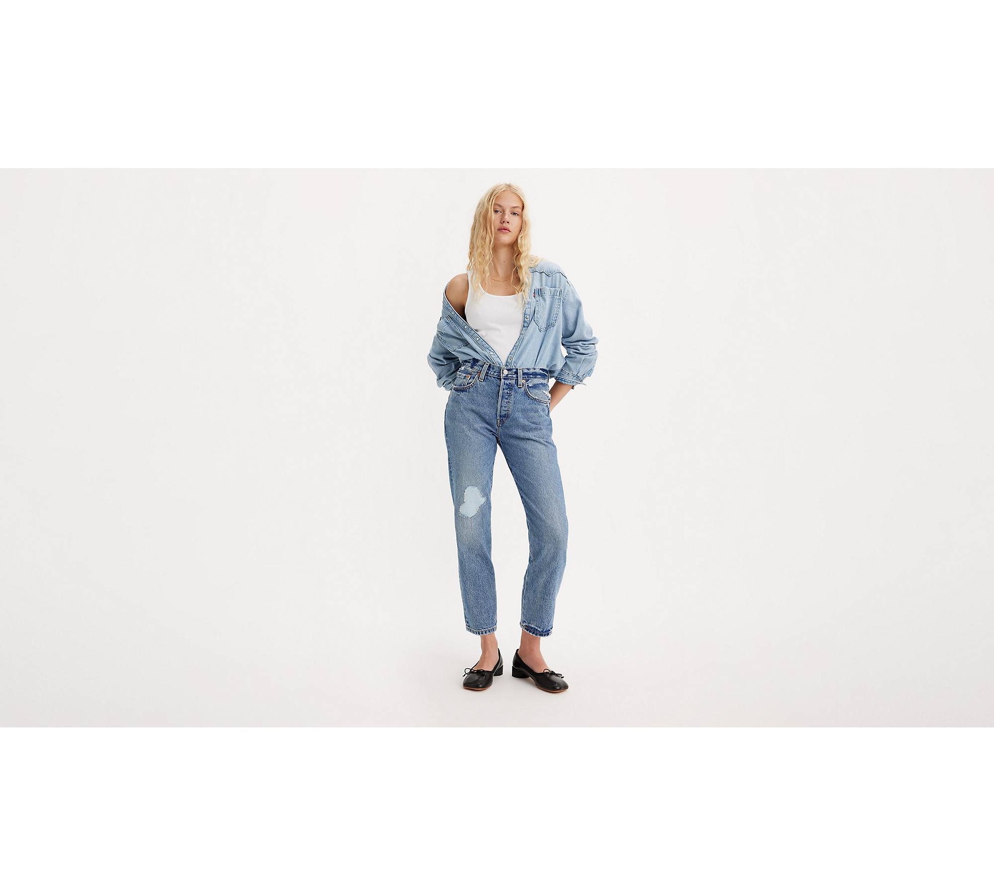 Womens Stretch Denim Capri Pants - 3/4 Length Jeans Size 6 - 20 