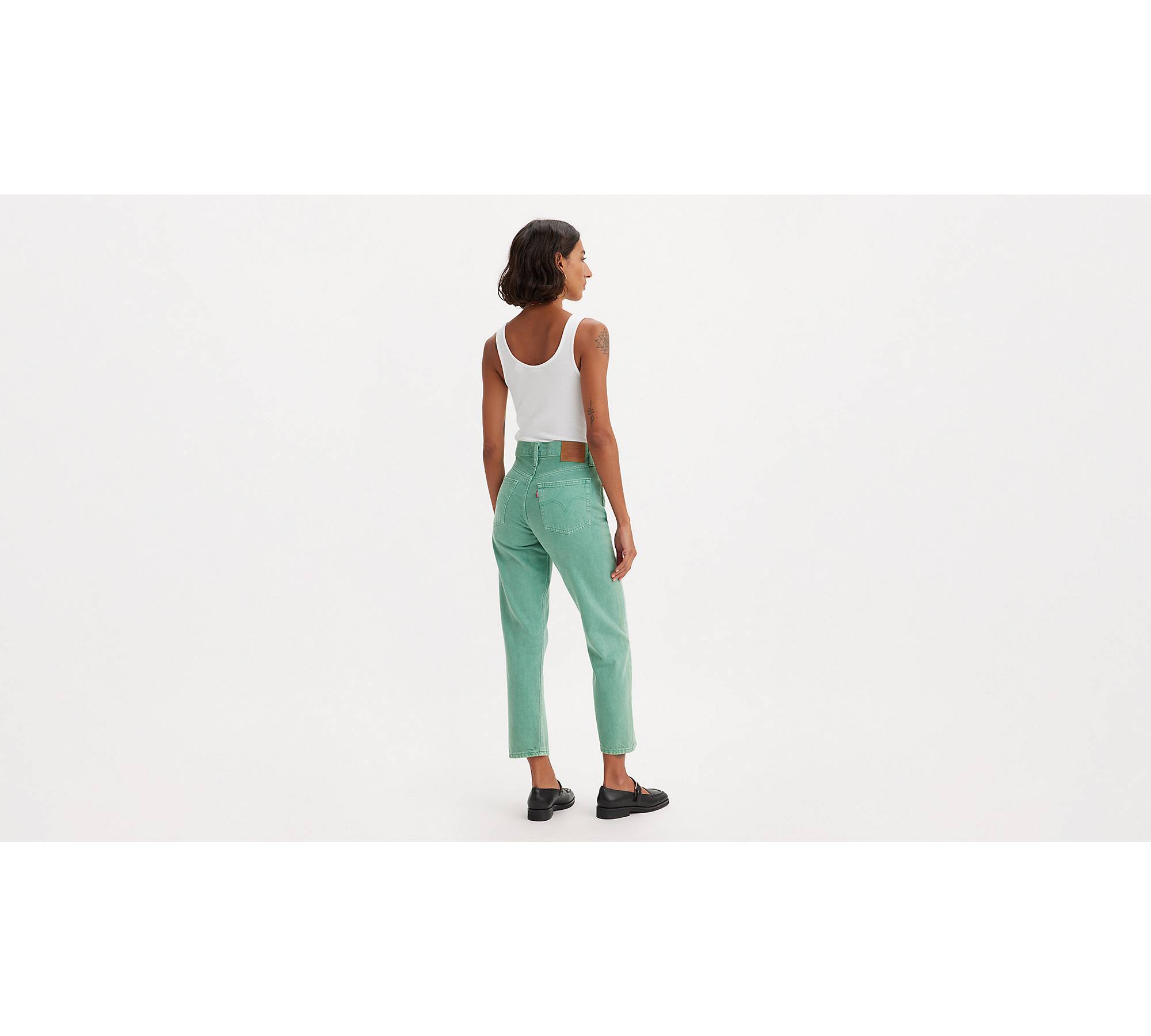 501® Levi's® Crop Jeans - Green | Levi's® BE