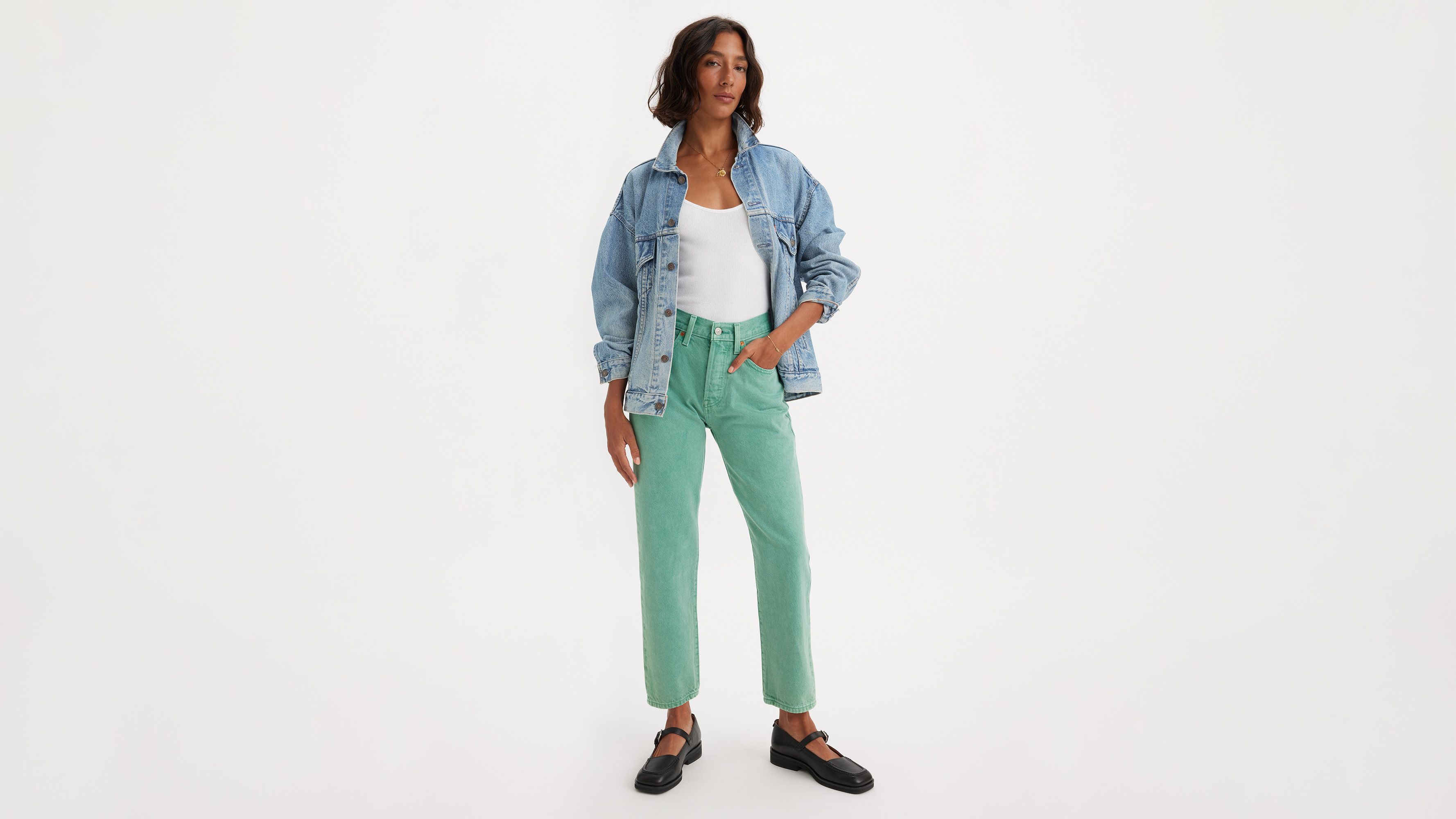 501® Cropped Women's Jeans - Green