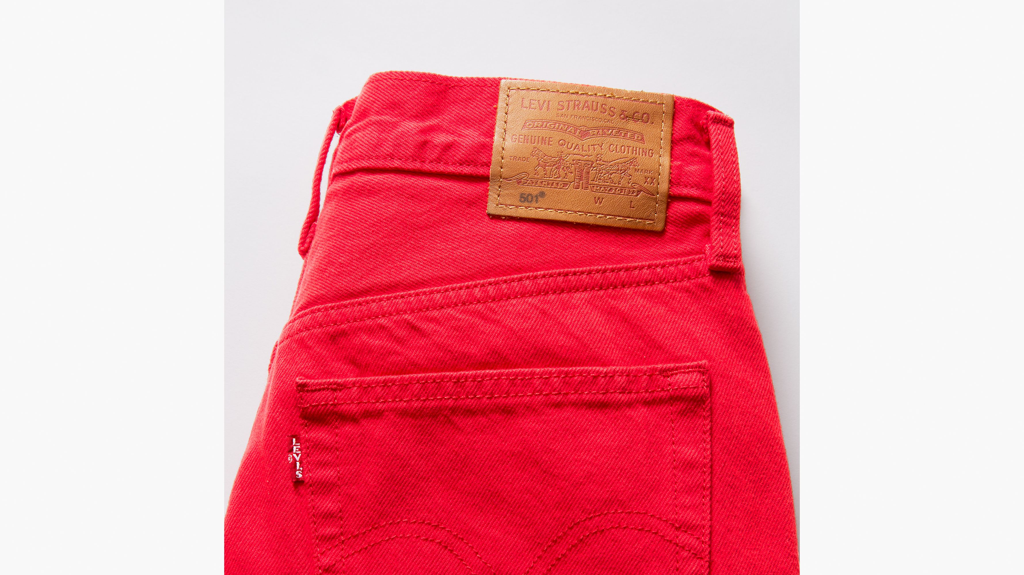 Red on sale levi jeans