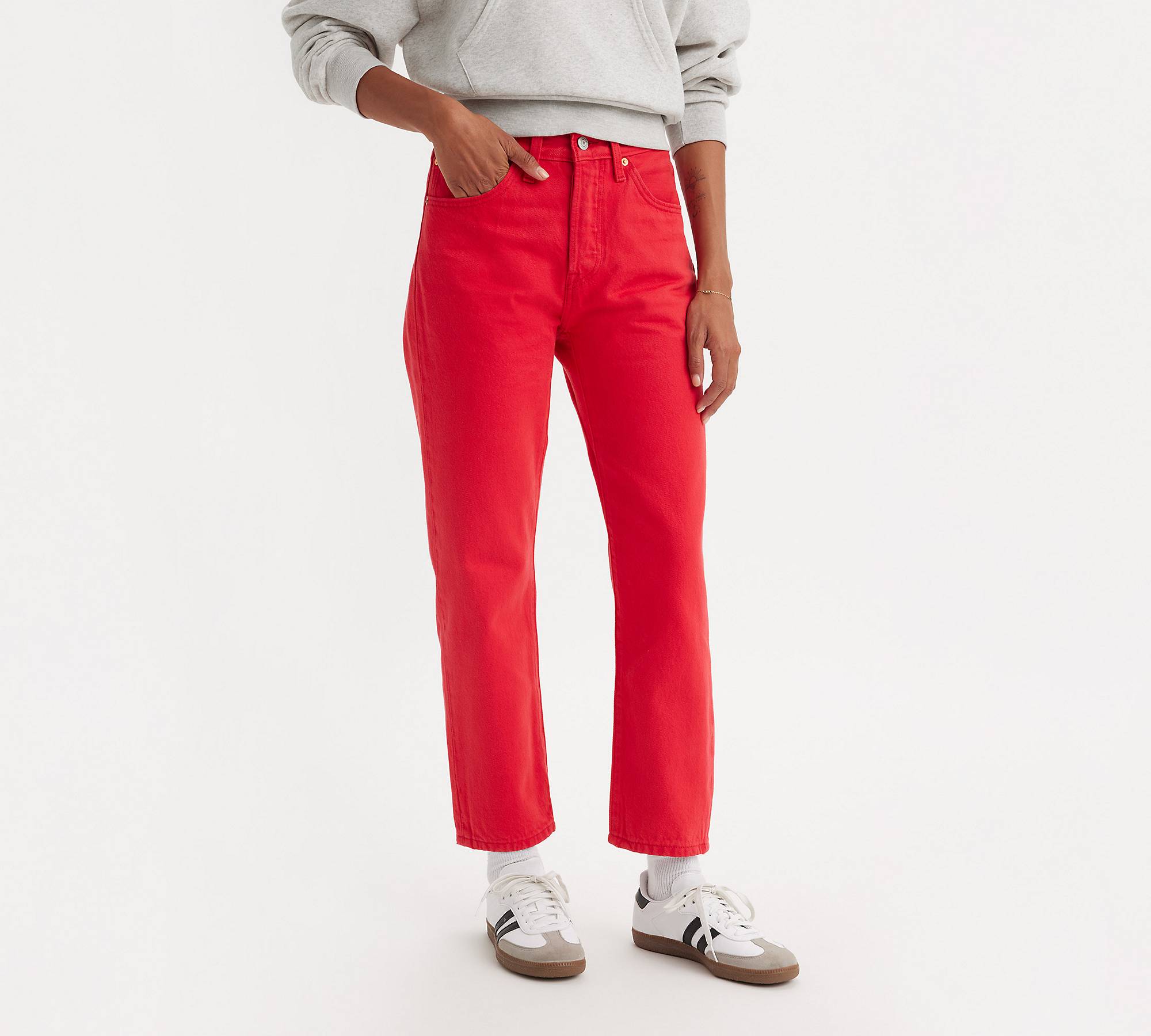 501® Levi's® Crop Jeans - Red | Levi's® NO