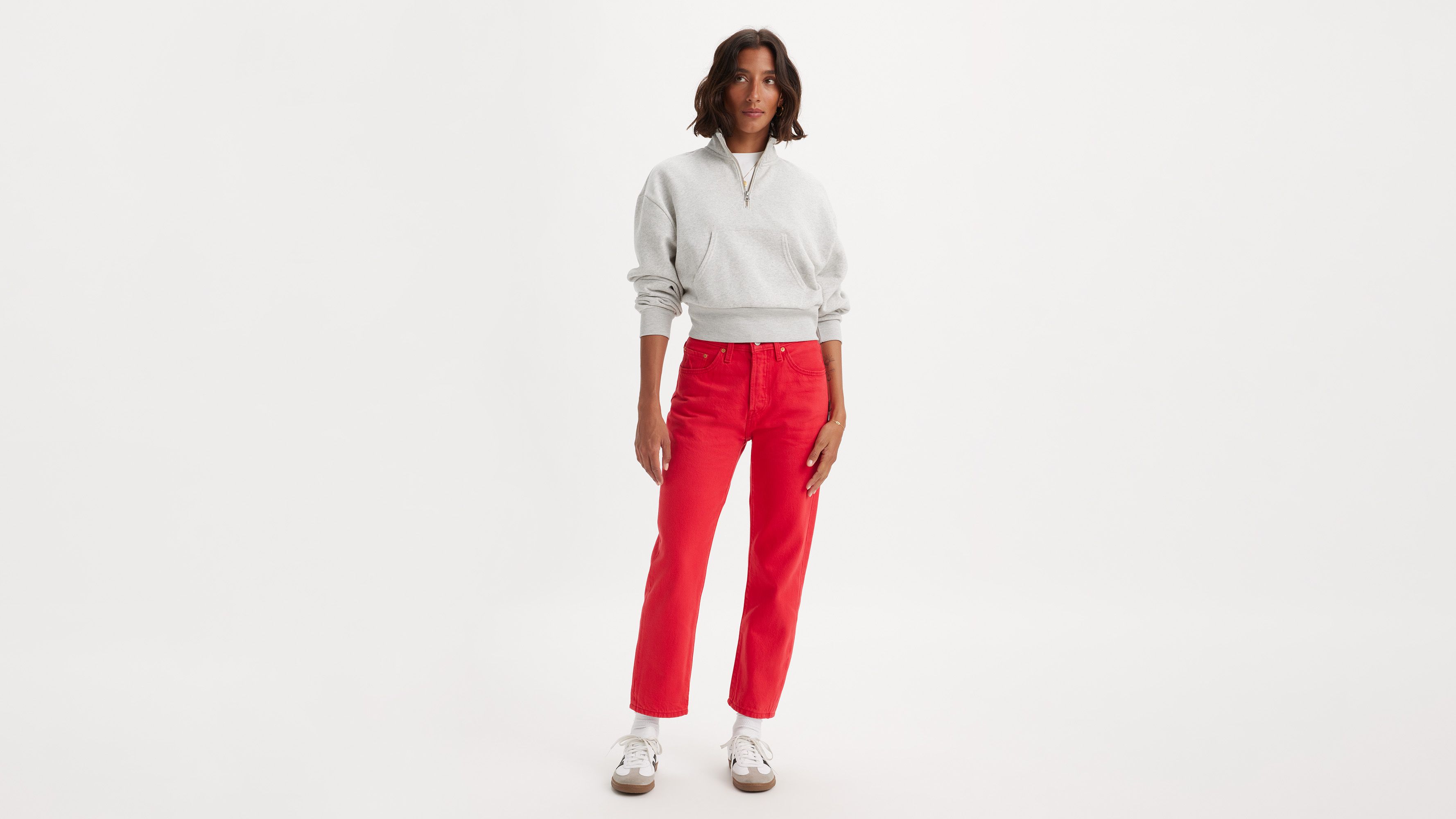 501® Original Cropped Women's Jeans - Red | Levi's® US