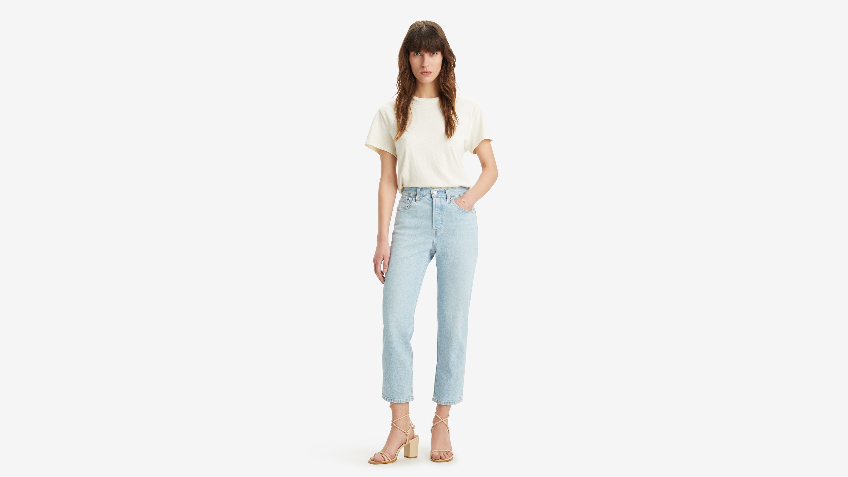 Levi's 501 Crop Jeans In Wow Me Over