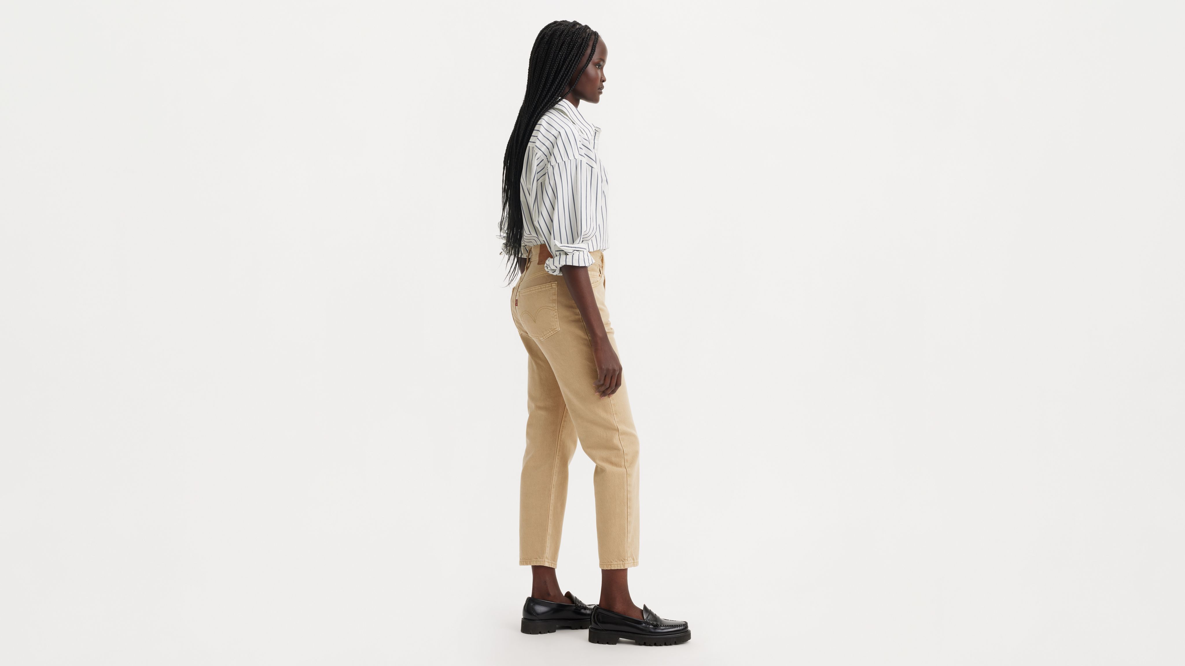 Levi's 501 Original Cropped Women's Jeans 26x28 In Brown