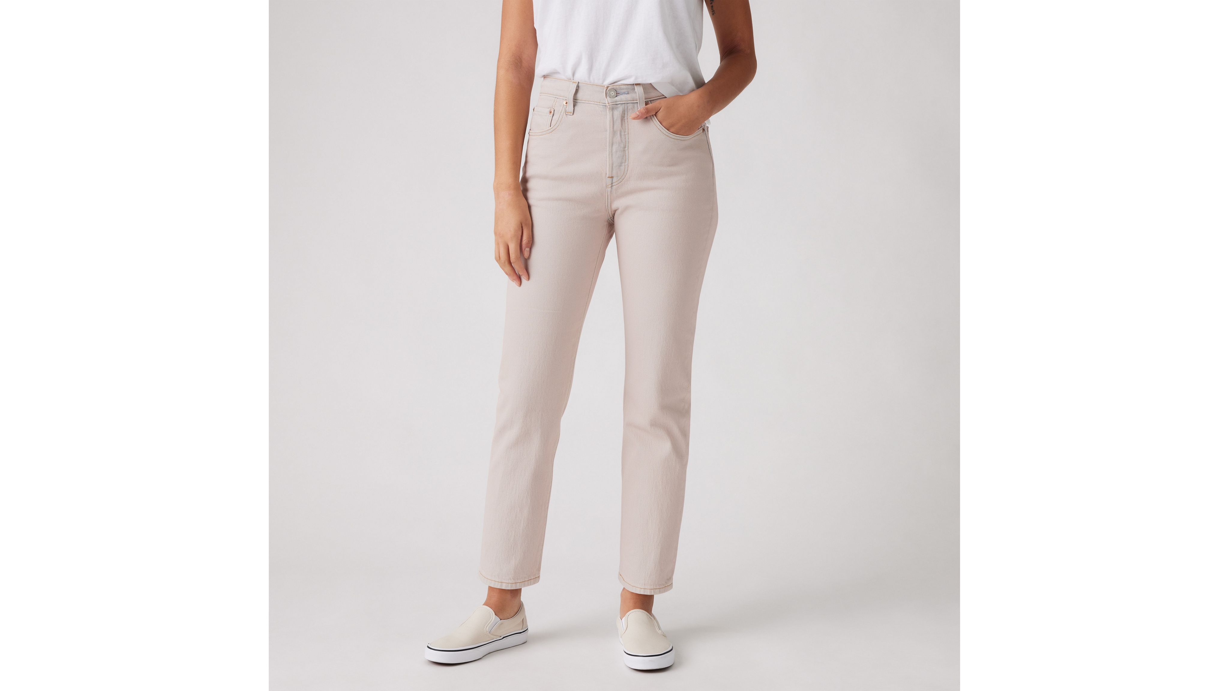 Levi's 501 Original Cropped Women's Jeans 33x28 In Candy Floss