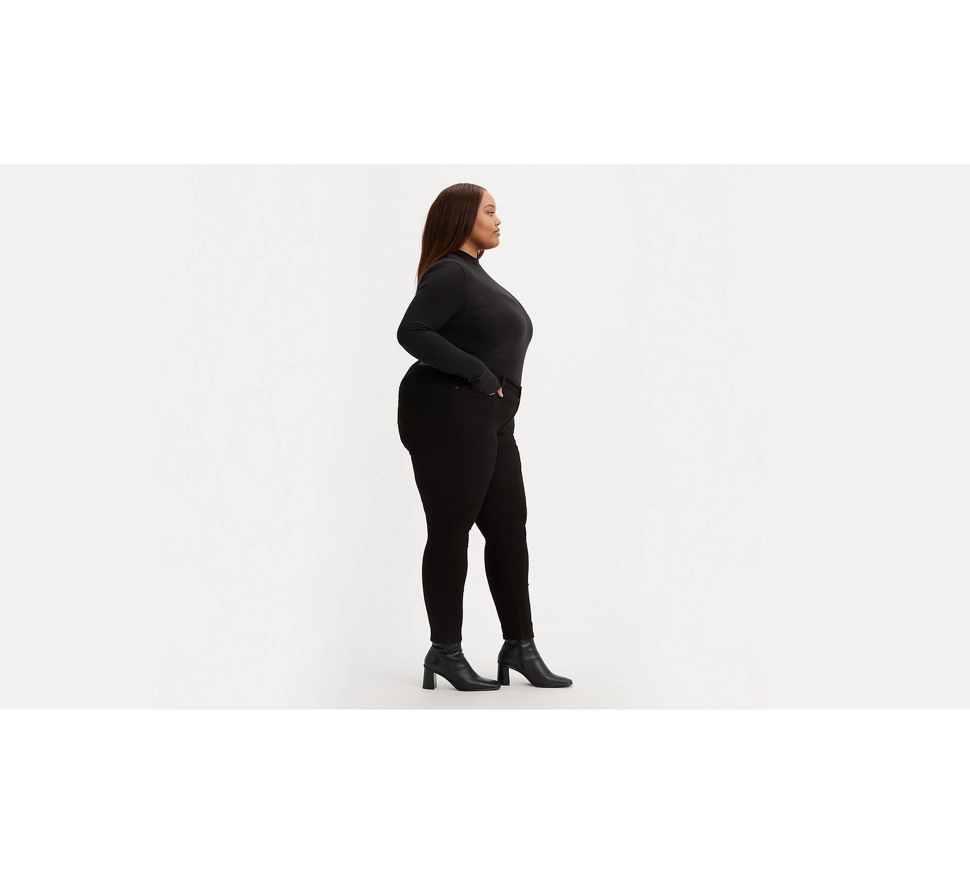 Ellos Women's Plus Size Stretch Slim Capris Pants - 10, Black at