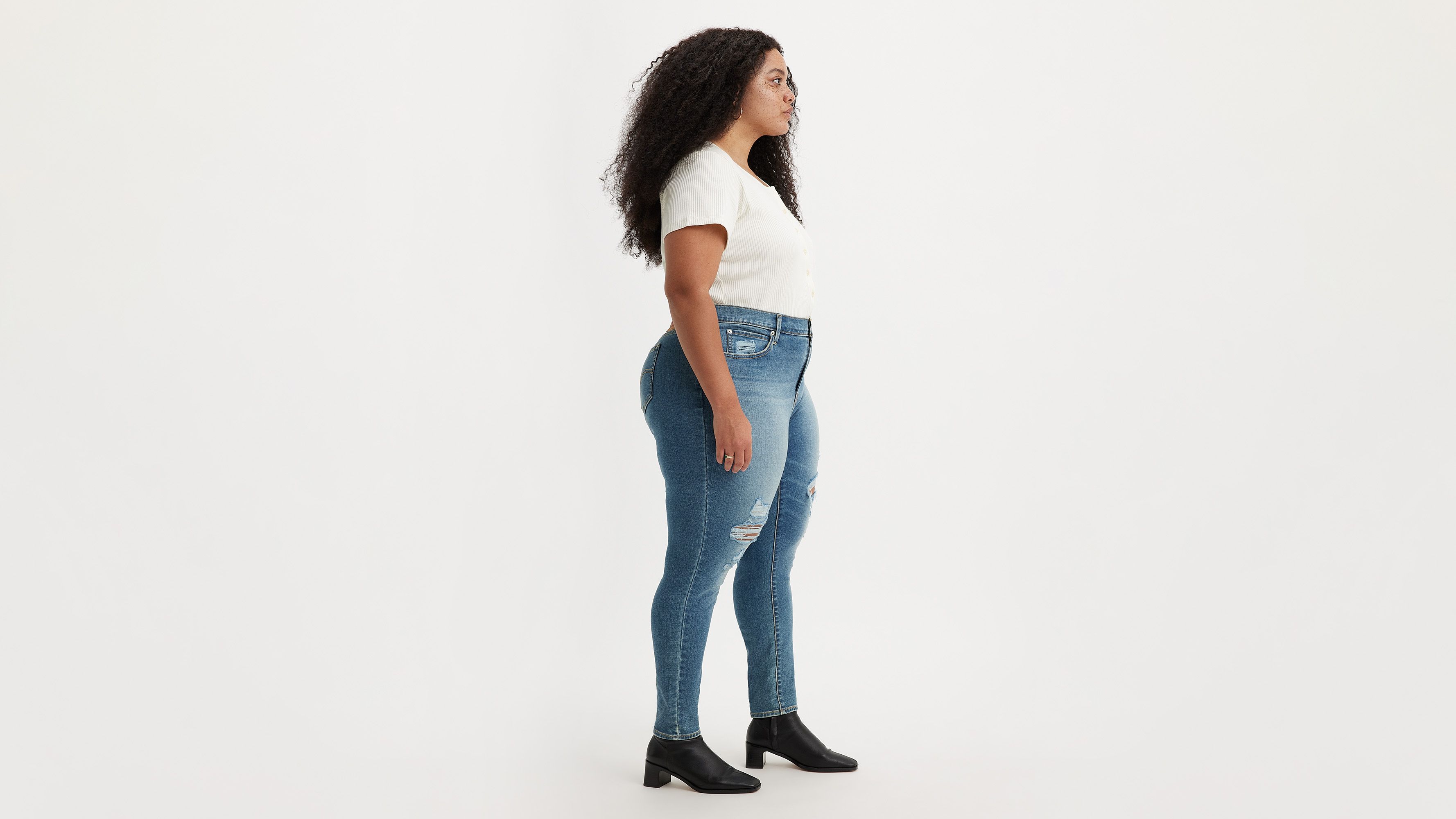 711 Skinny Women's Jeans (plus Size) - Dark Wash