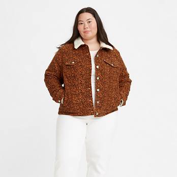 Original Corduroy Sherpa Trucker Jacket (plus Size) - Multi Original Corduroy Sherpa Trucker Jacket (plus Size) - Multi