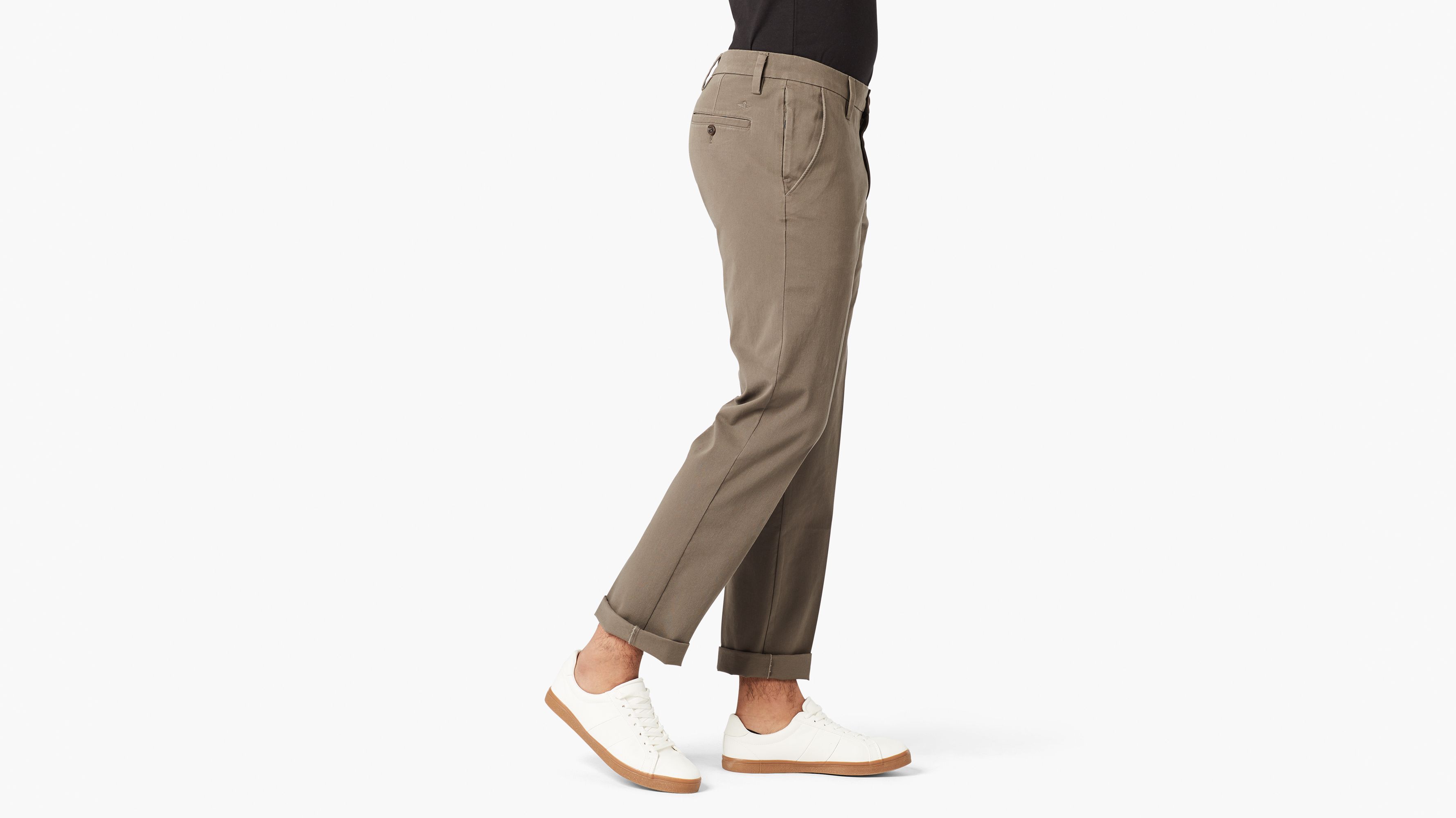 Men's Workday Khaki Pants, Slim Tapered 