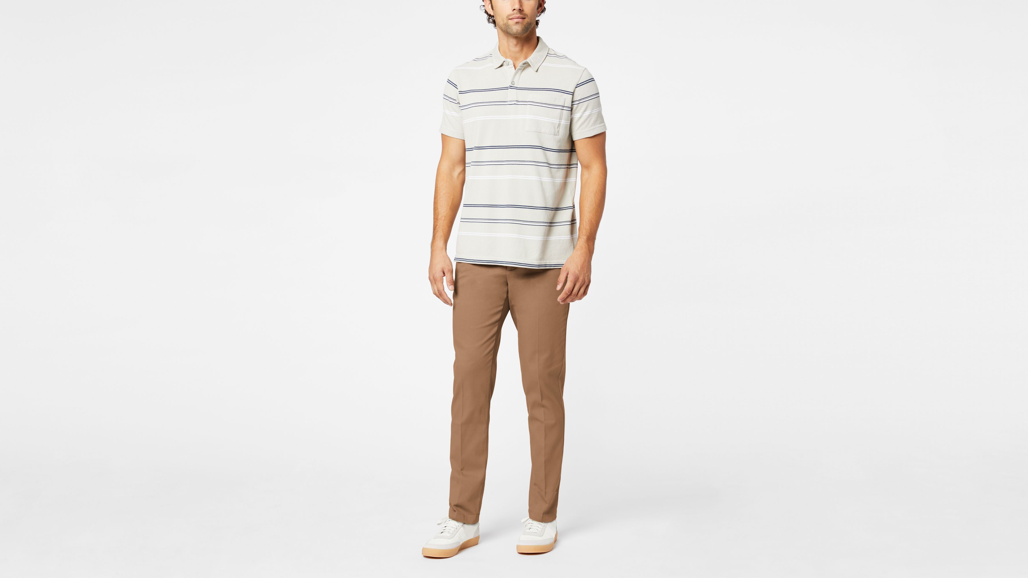 dockers men's easy slim tapered fit khaki stretch pants
