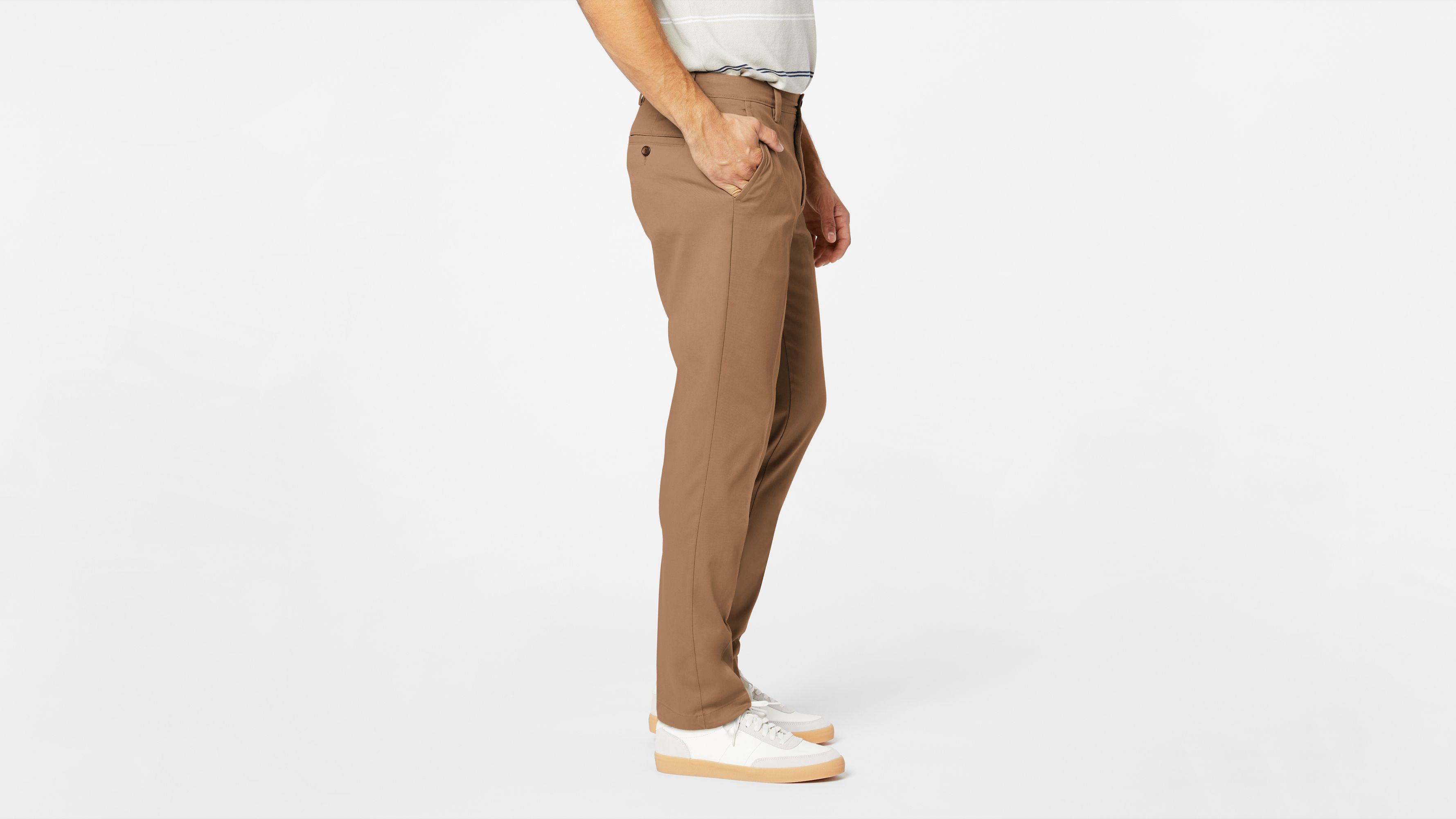 dockers men's easy slim tapered fit khaki stretch pants