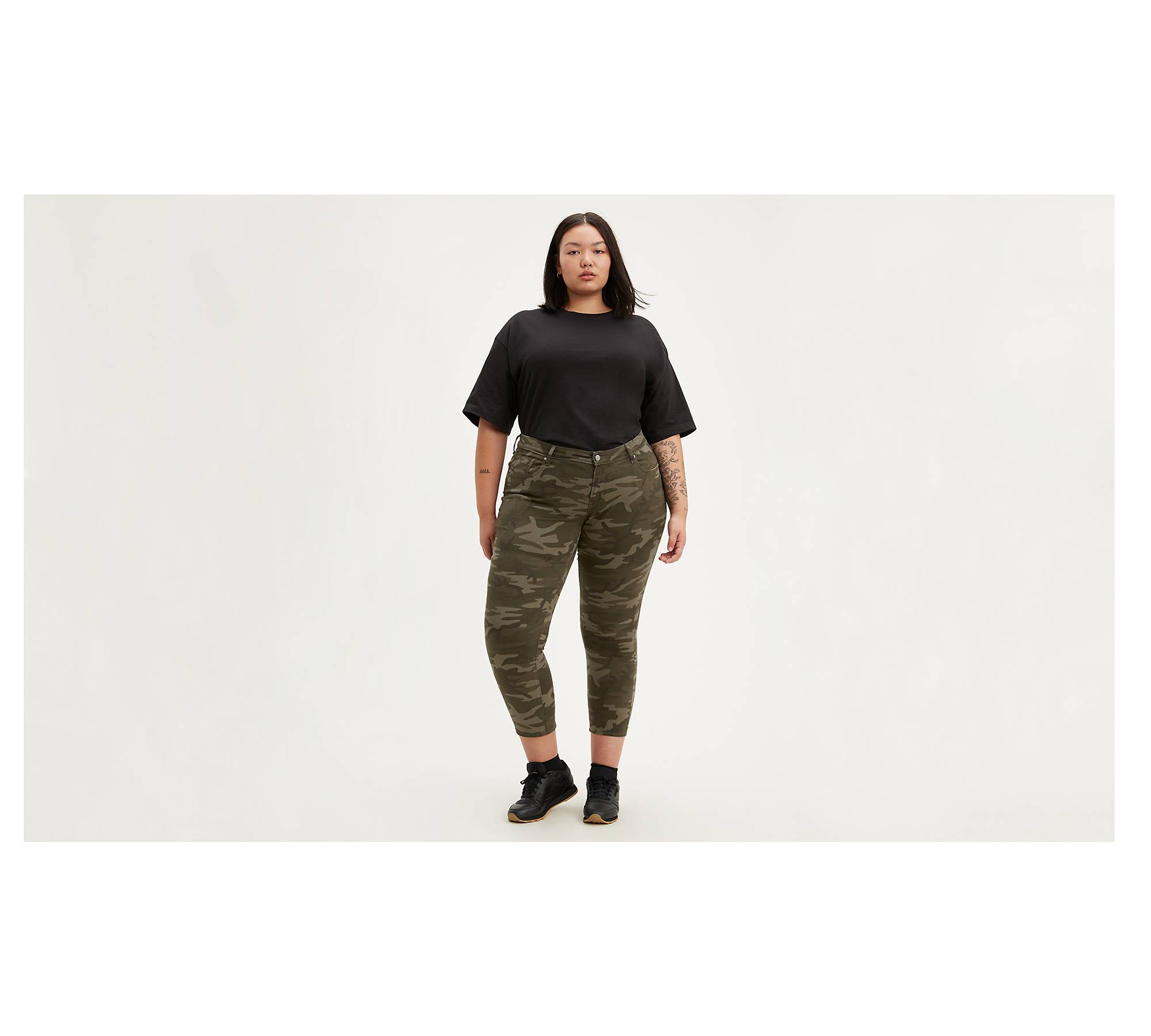 Camo 711 Ankle Skinny Women's Jeans (plus Size) - Green