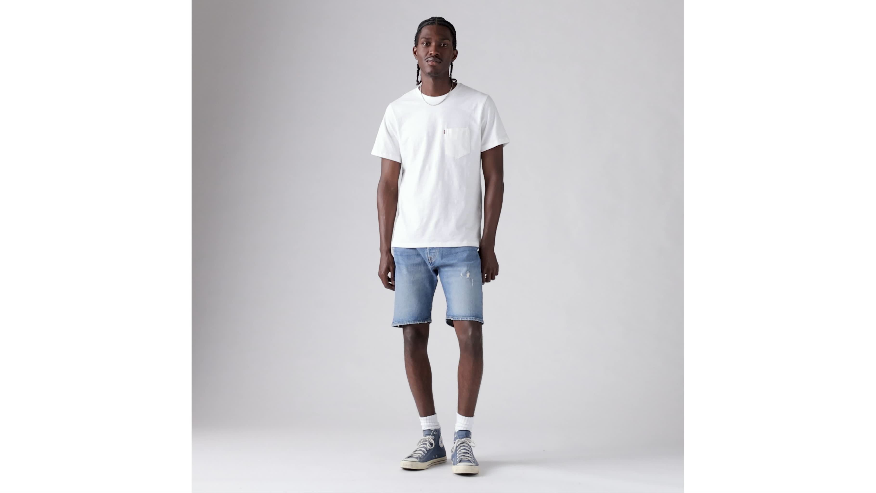 Levis 501 hemmed shorts online