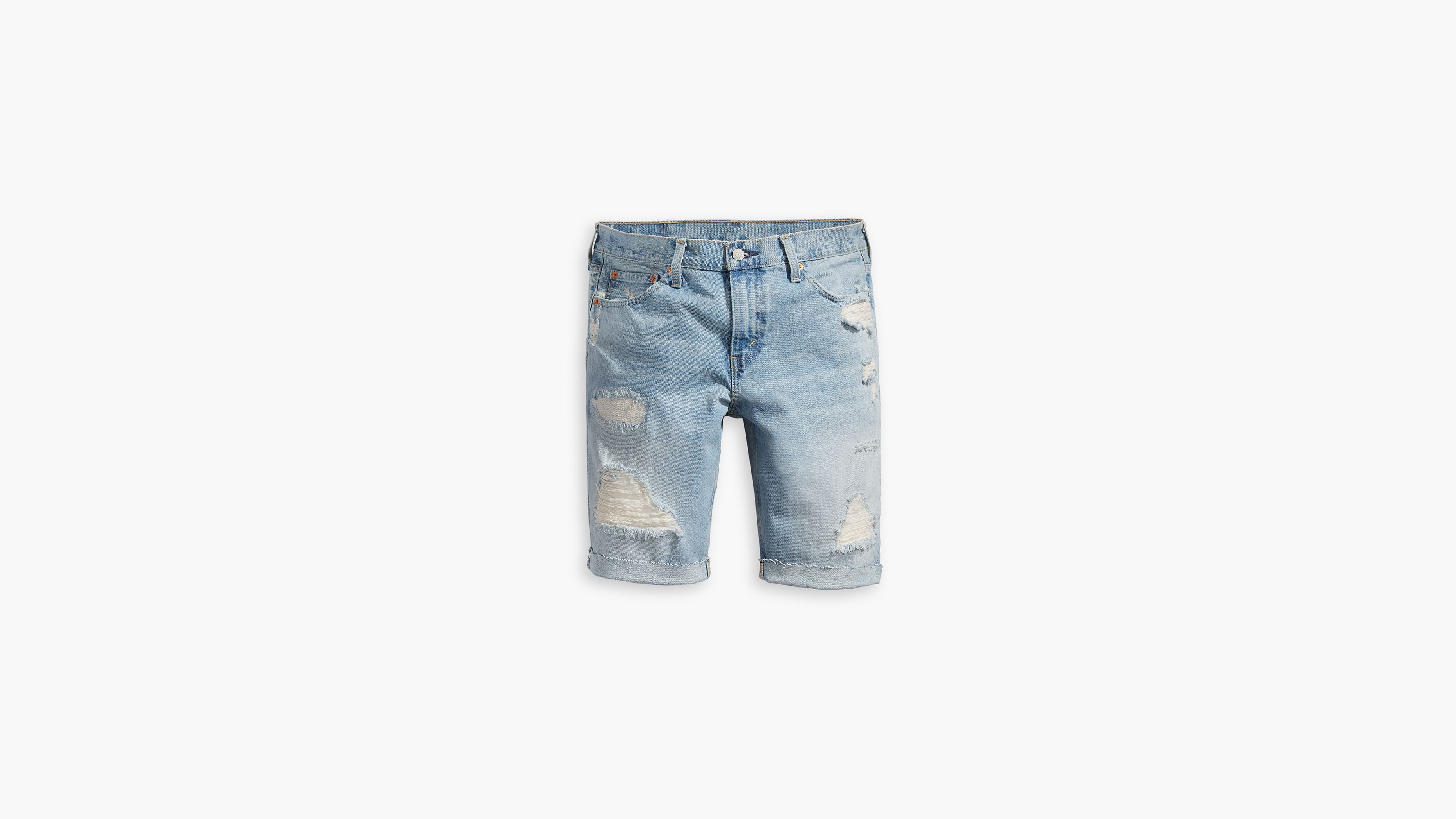 Levi ripped store jean shorts mens