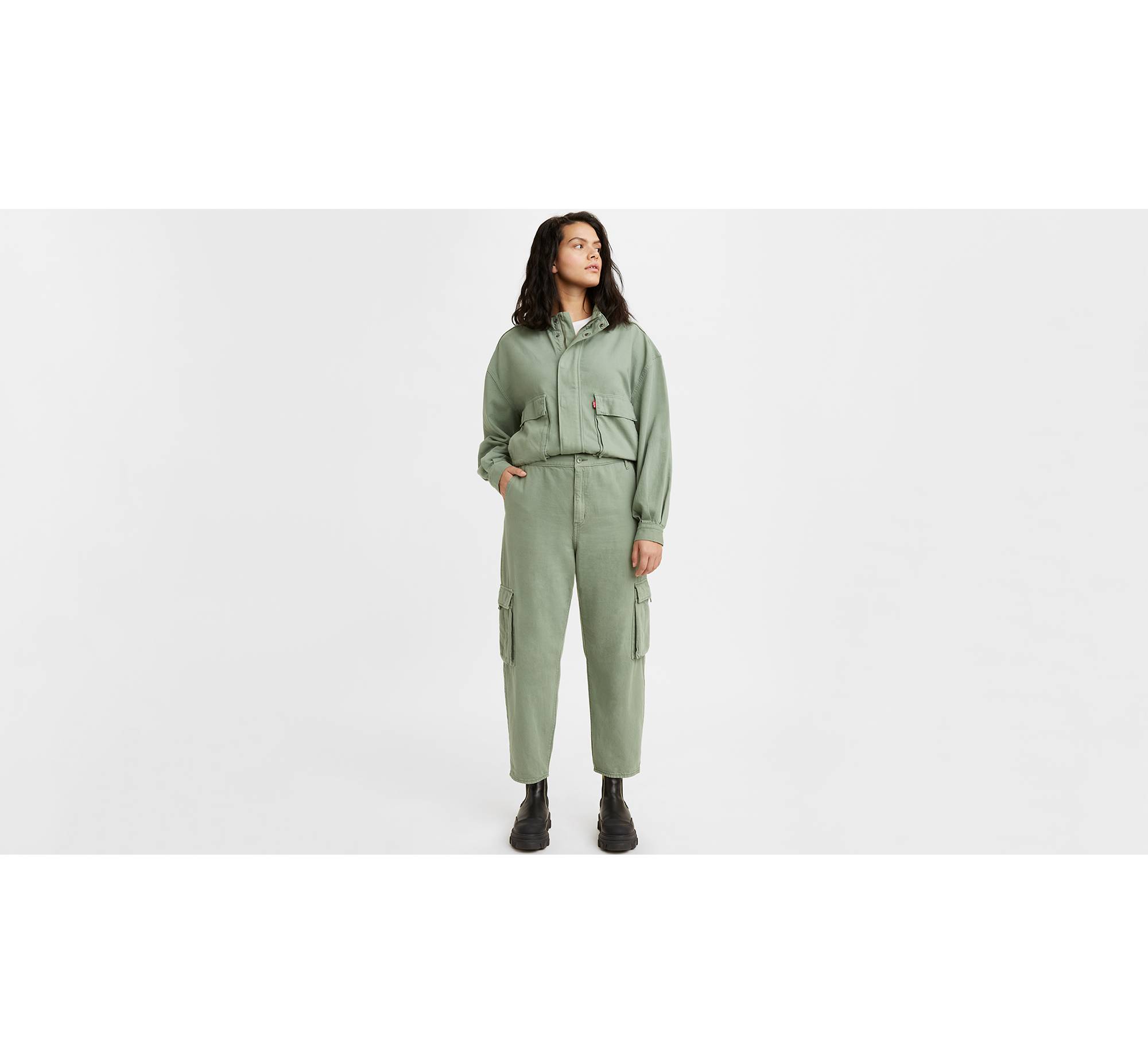 Loose Cargo Women's Pants - Green | Levi's® US