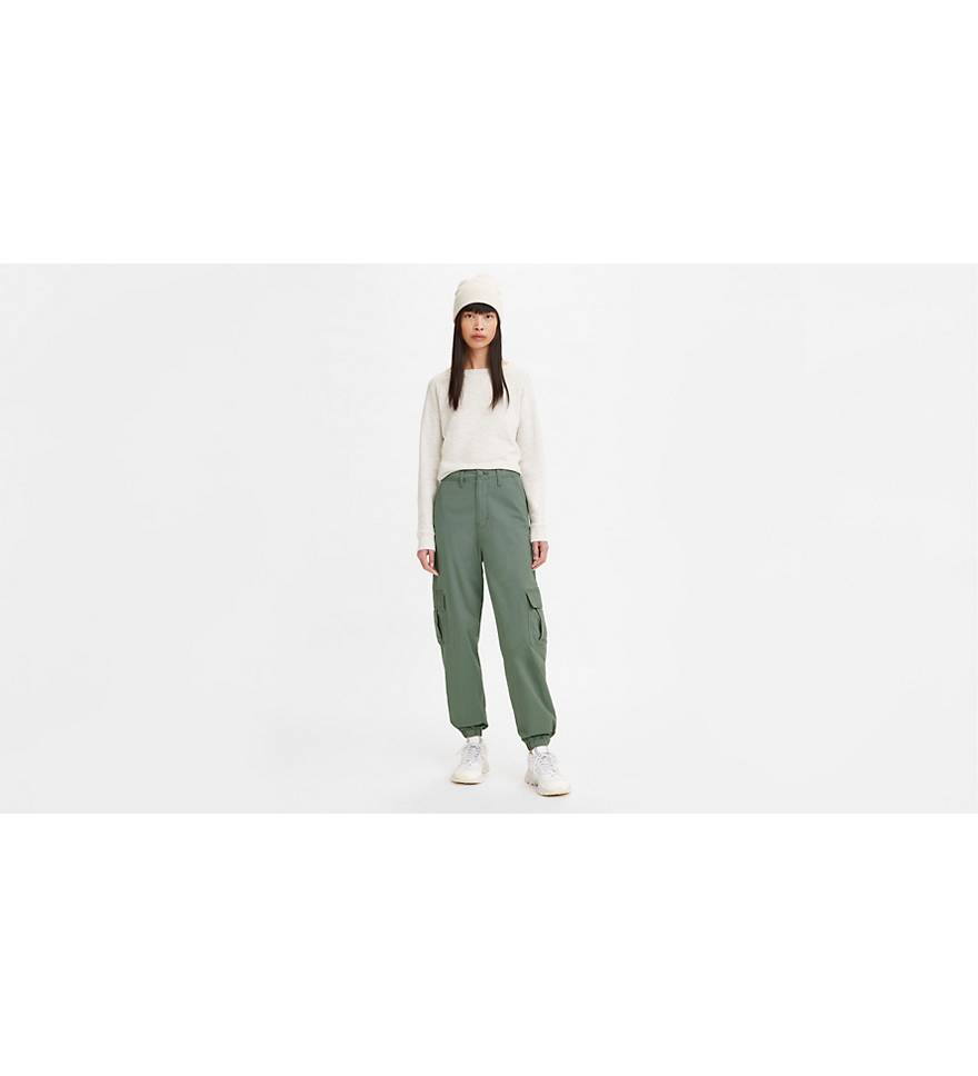 High Waisted Cargo Pants - Green | Levi's® CA