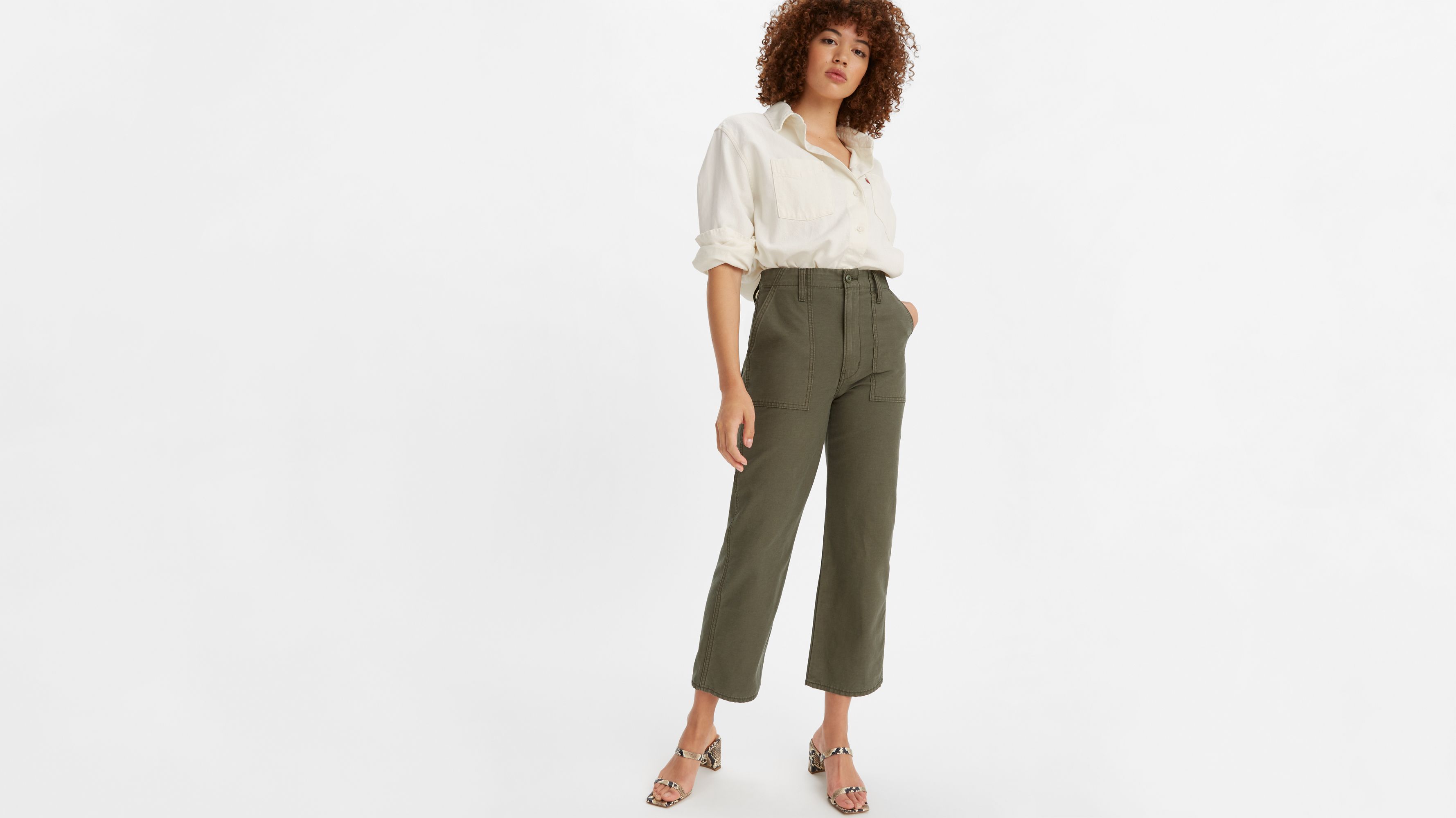 Ribcage Utility Wide-Leg Women's Pants 4