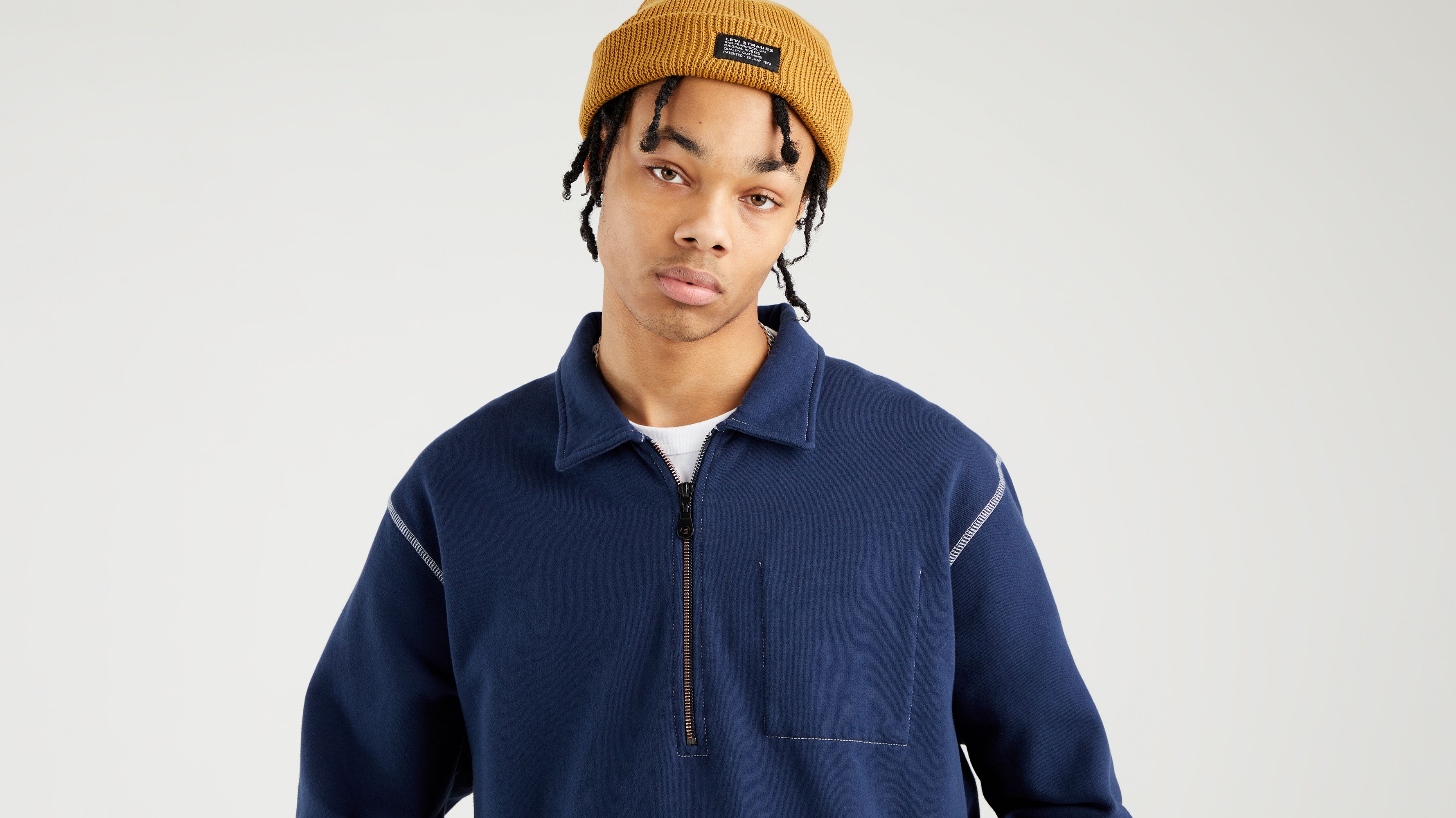 Quarter zip polar online fleece levis