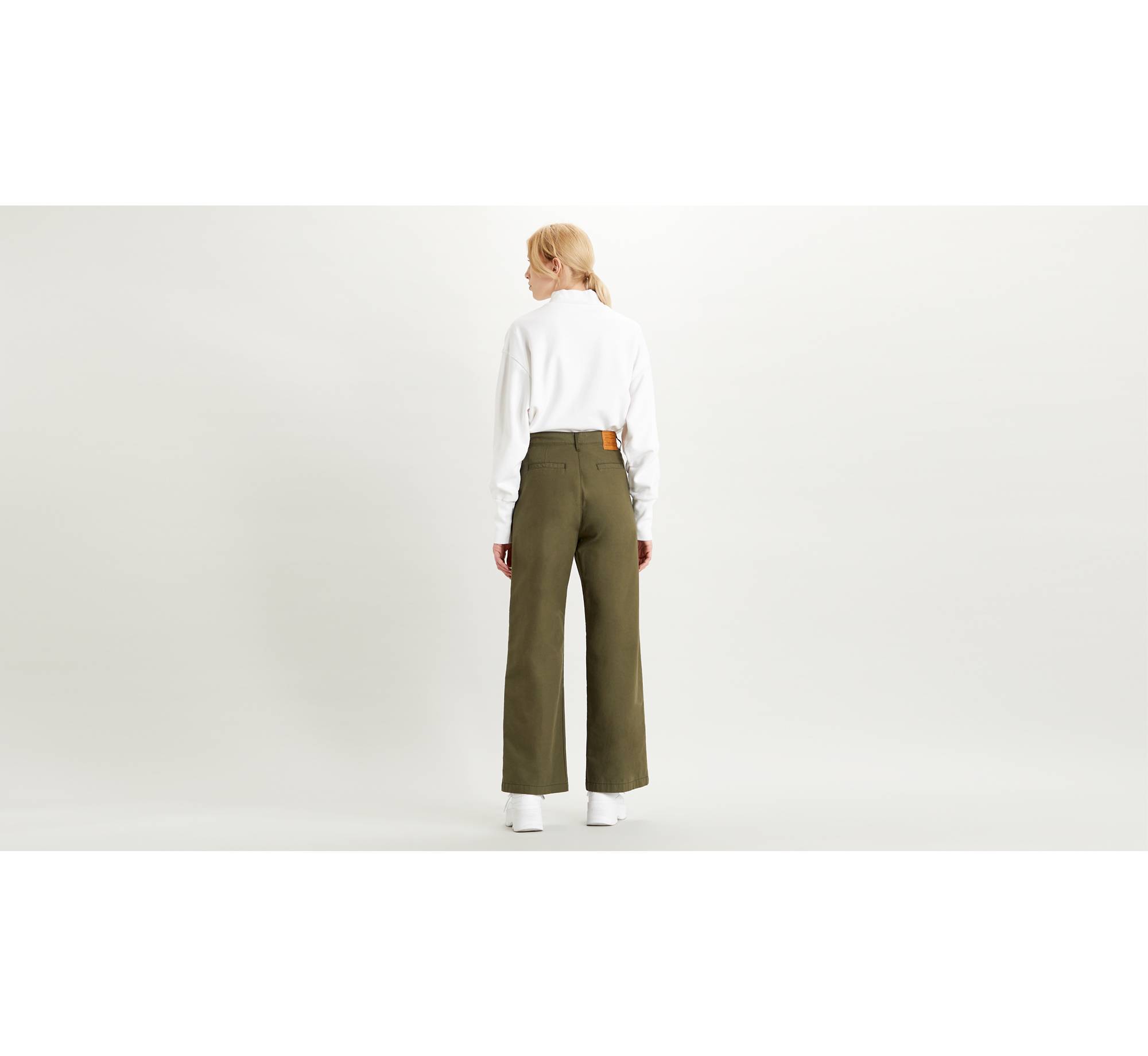 Pleated High Loose Jeans - Green | Levi's® AT