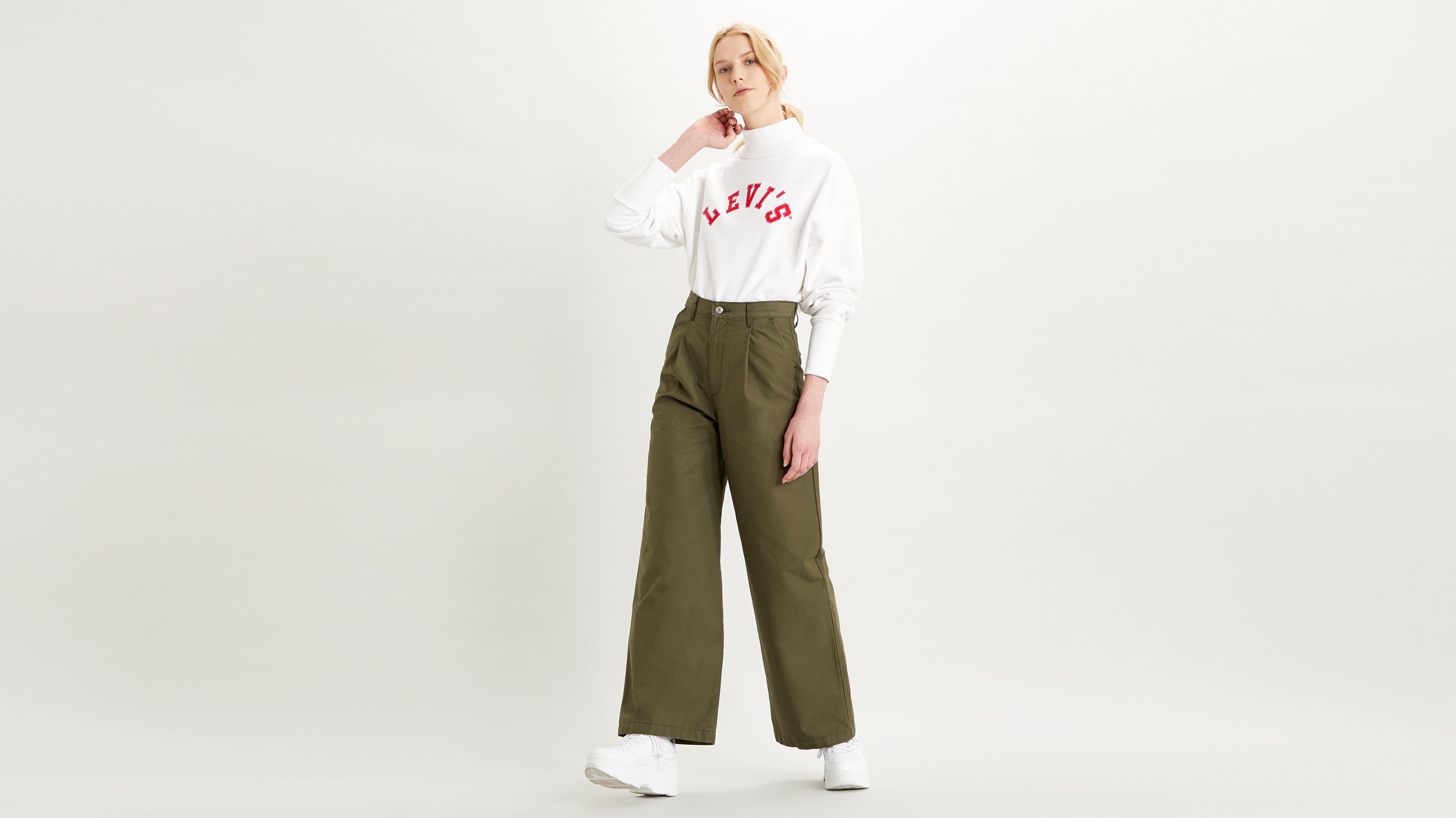 levis pleated trousers