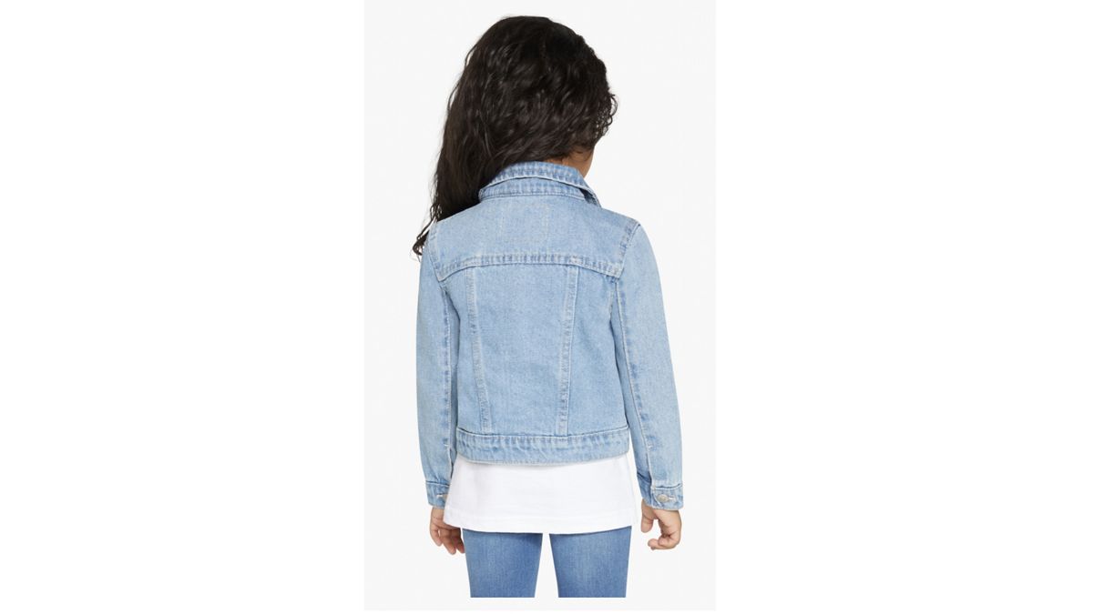 Trucker Jacket Toddler Girls 2T-4T — Alanis - Light Wash