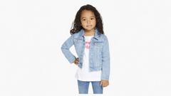 Trucker Jacket Toddler Girls 2T-4T — Alanis - Light Wash 5