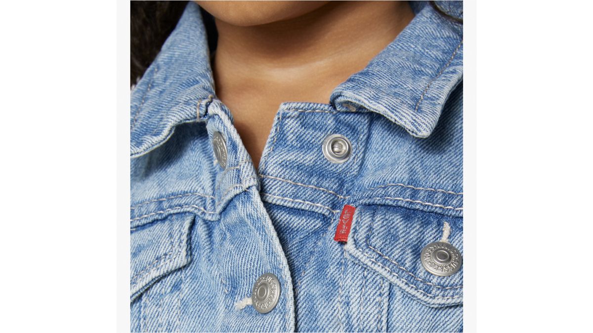 Trucker Jacket Toddler Girls 2T-4T — Alanis - Light Wash