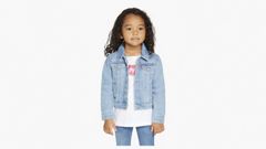 Trucker Jacket Toddler Girls 2T-4T — Alanis - Light Wash 1