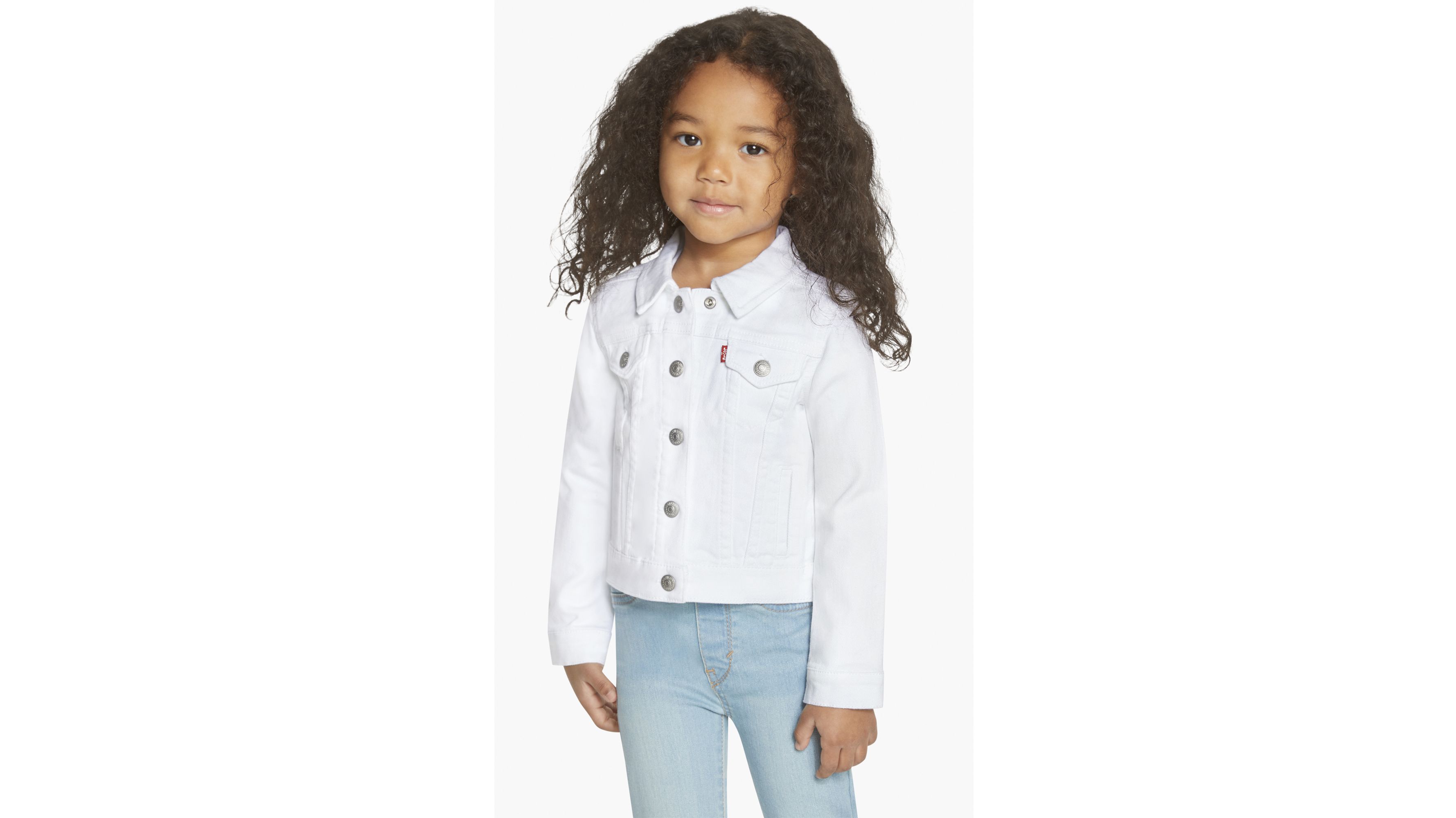 levi's white denim jacket