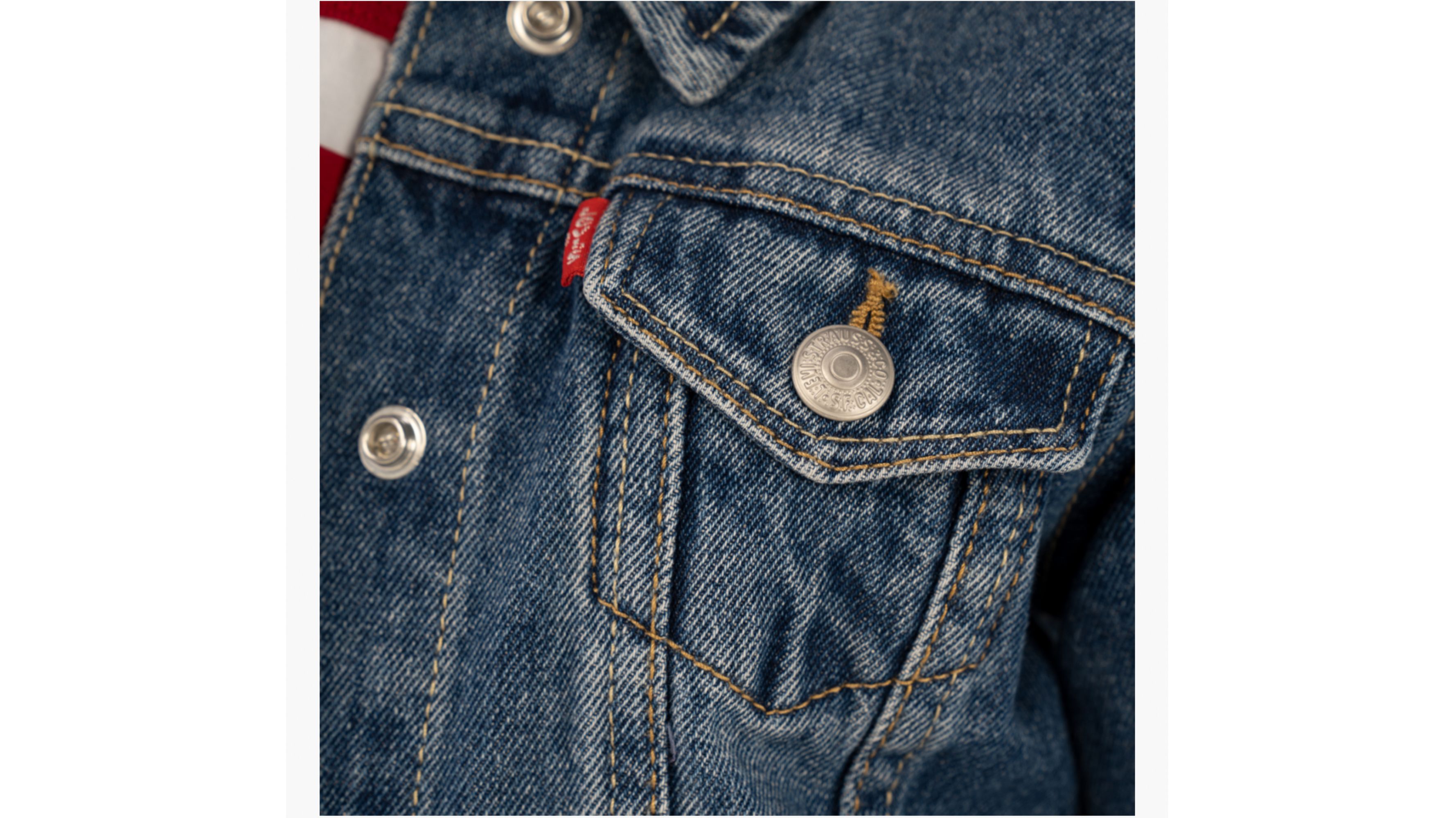 Levi's Trucker Jacket Toddler Girls 2t-4t 4t In Bristol