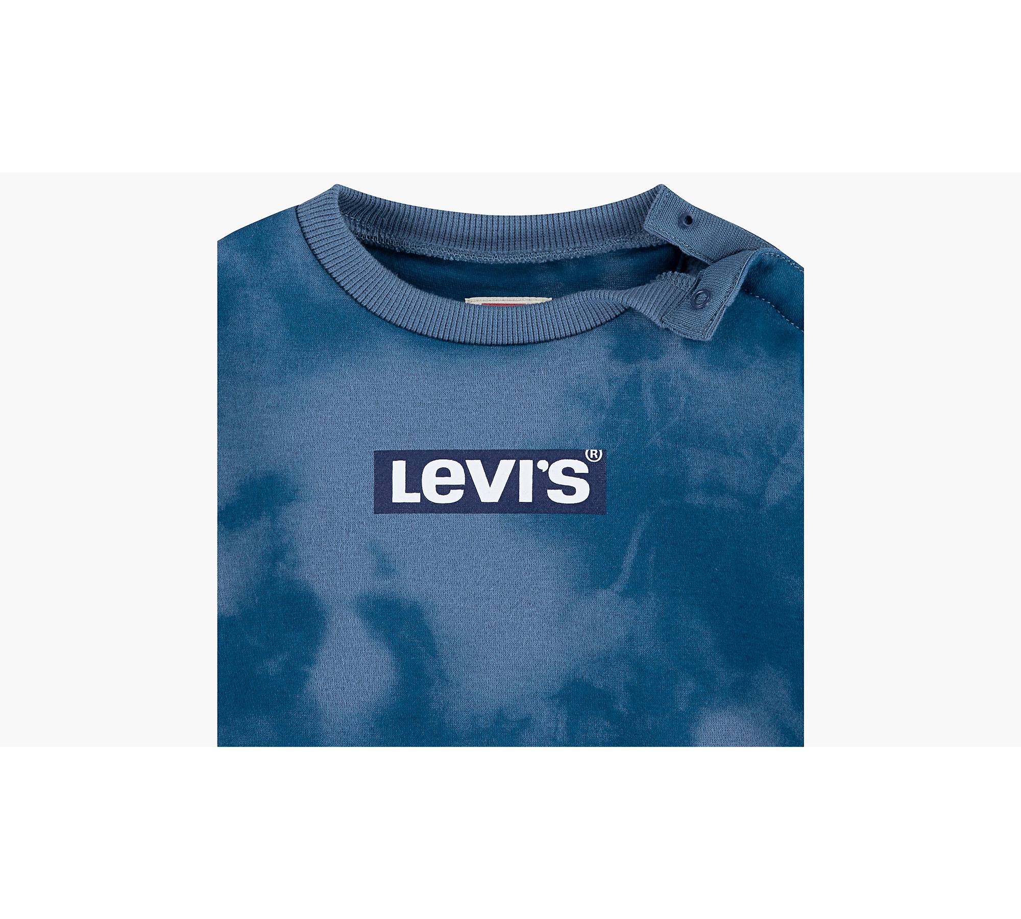 Baby Tie Dye Crew Shirt And Joggers Set 12-24m - Blue | Levi's® US
