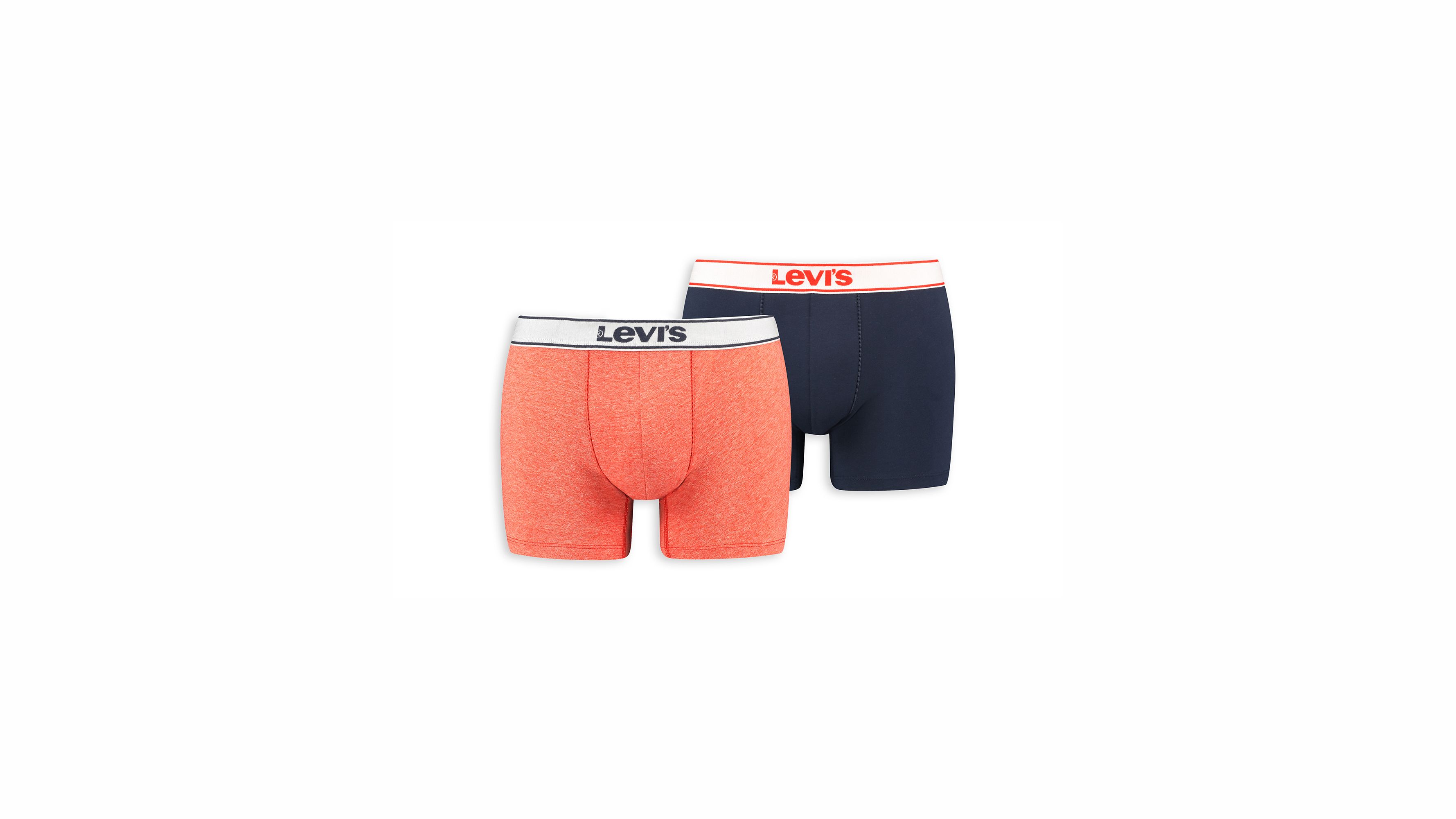 levis men vintage heather boxer tangerine tango