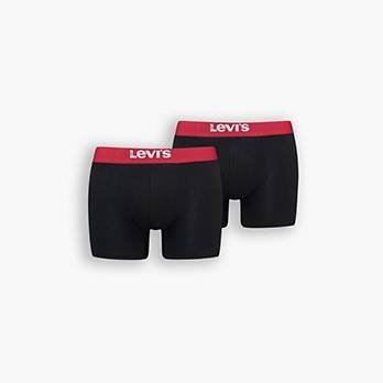 Levi's® einfarbige Boxer Shorts – 2er-Pack 1