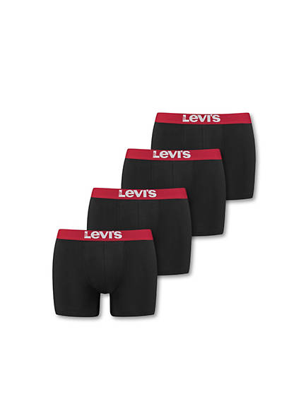 caleçons levi's® lot de 4 multicolore / black/red