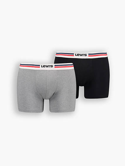caleçon logo sportswear levi's® lot de 2 multicolore / middle grey melange