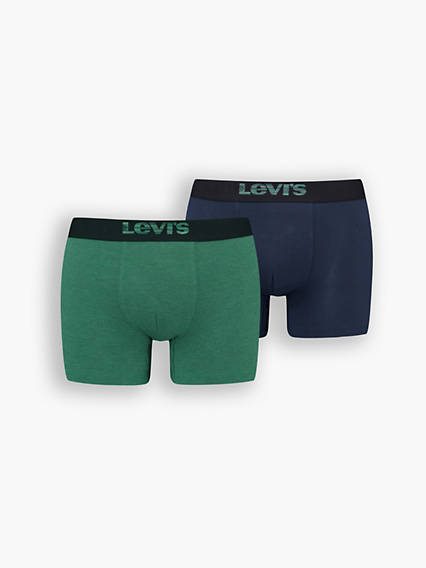 levi's® homme caleçon illusion d’optique en coton bio vert / green