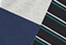 Grey/Green/Navy - Grijs - Levi's® T-Shirt Stripe Boxerslip - Set van 3