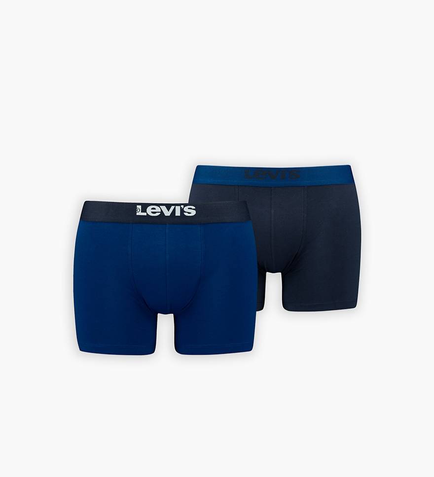 Majtki bokserki Levi's® w jednolitym kolorze z bawełny ekologicznej – 2 szt. 1