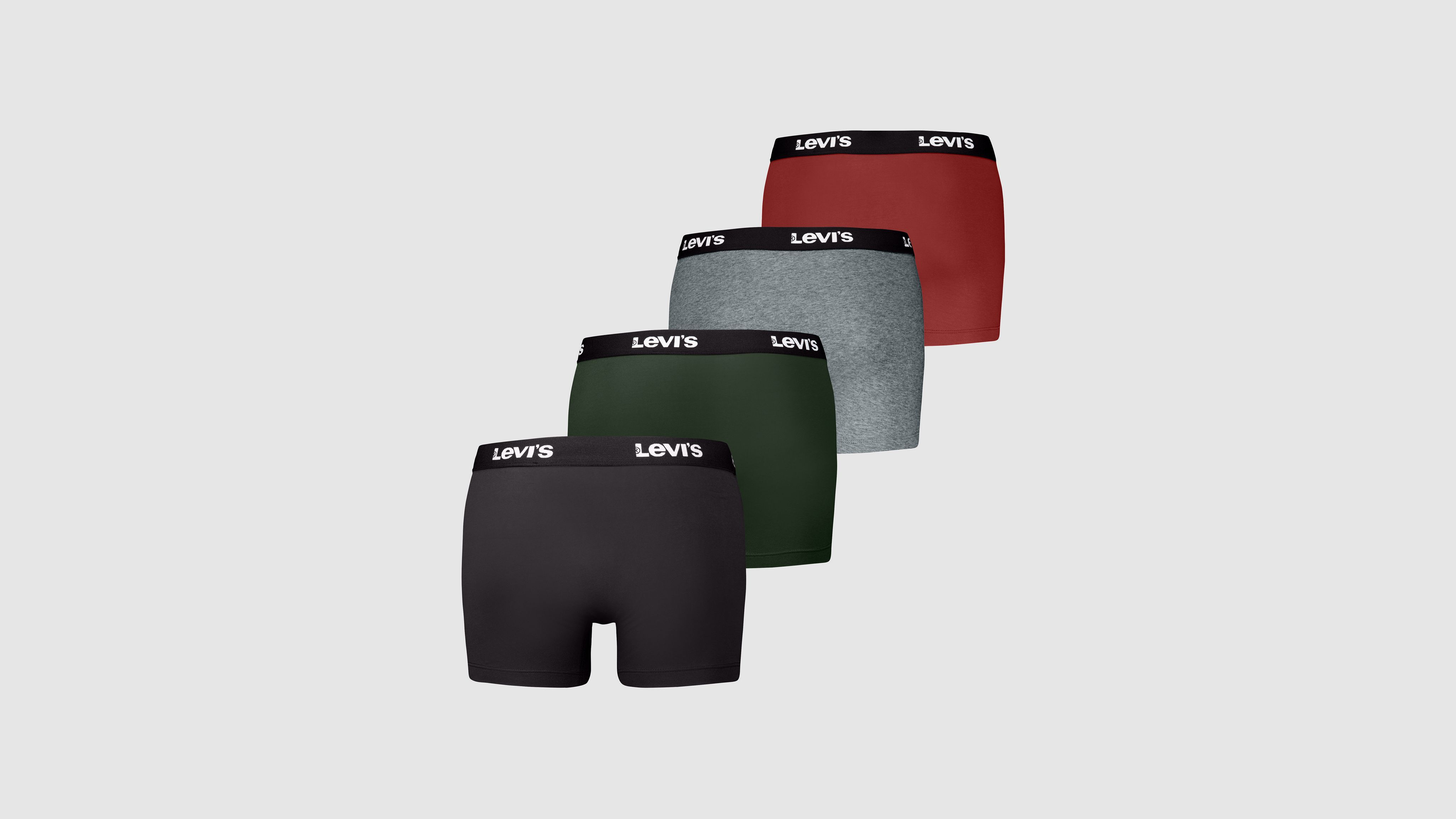 Levi's® einfarbige Boxer Shorts – 4er-Pack 2